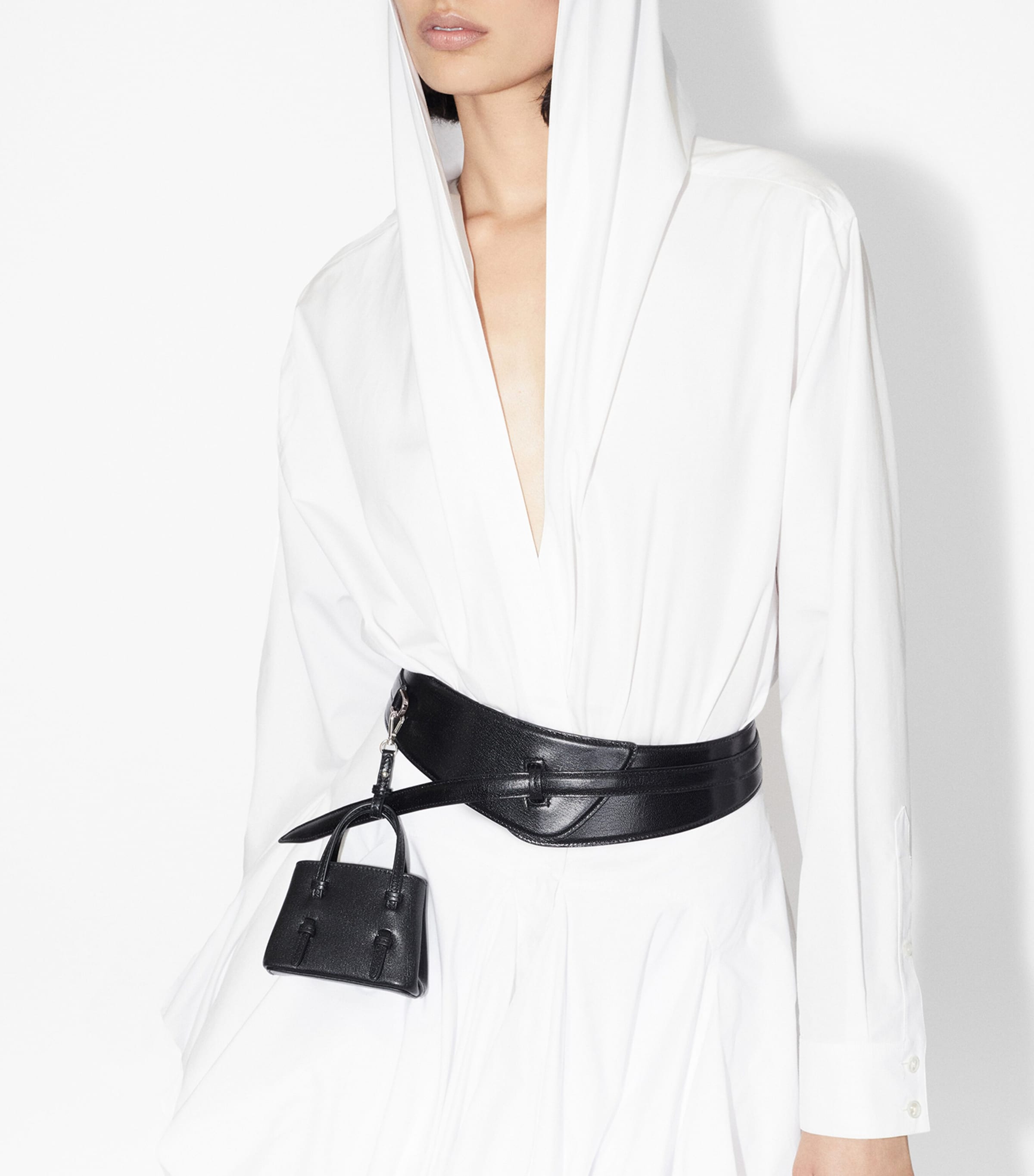 Cotton Poplin Hooded Bodysuit BLANC Image 6