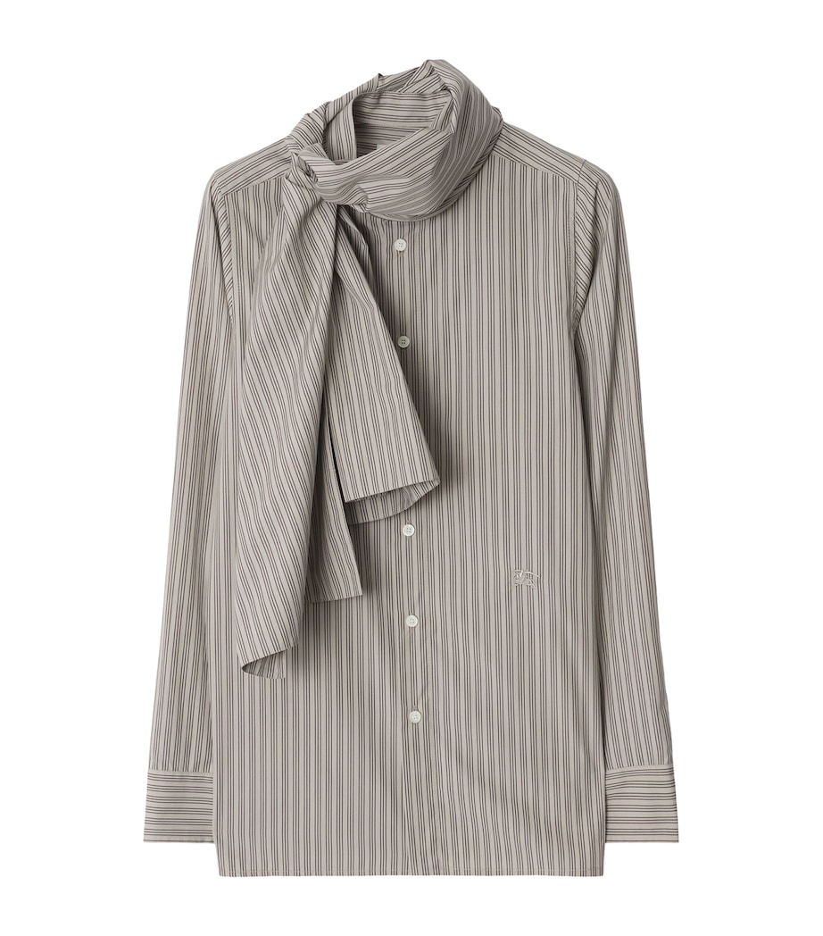 Cotton Scarf Shirt PALMA IP STRIPE Image 1