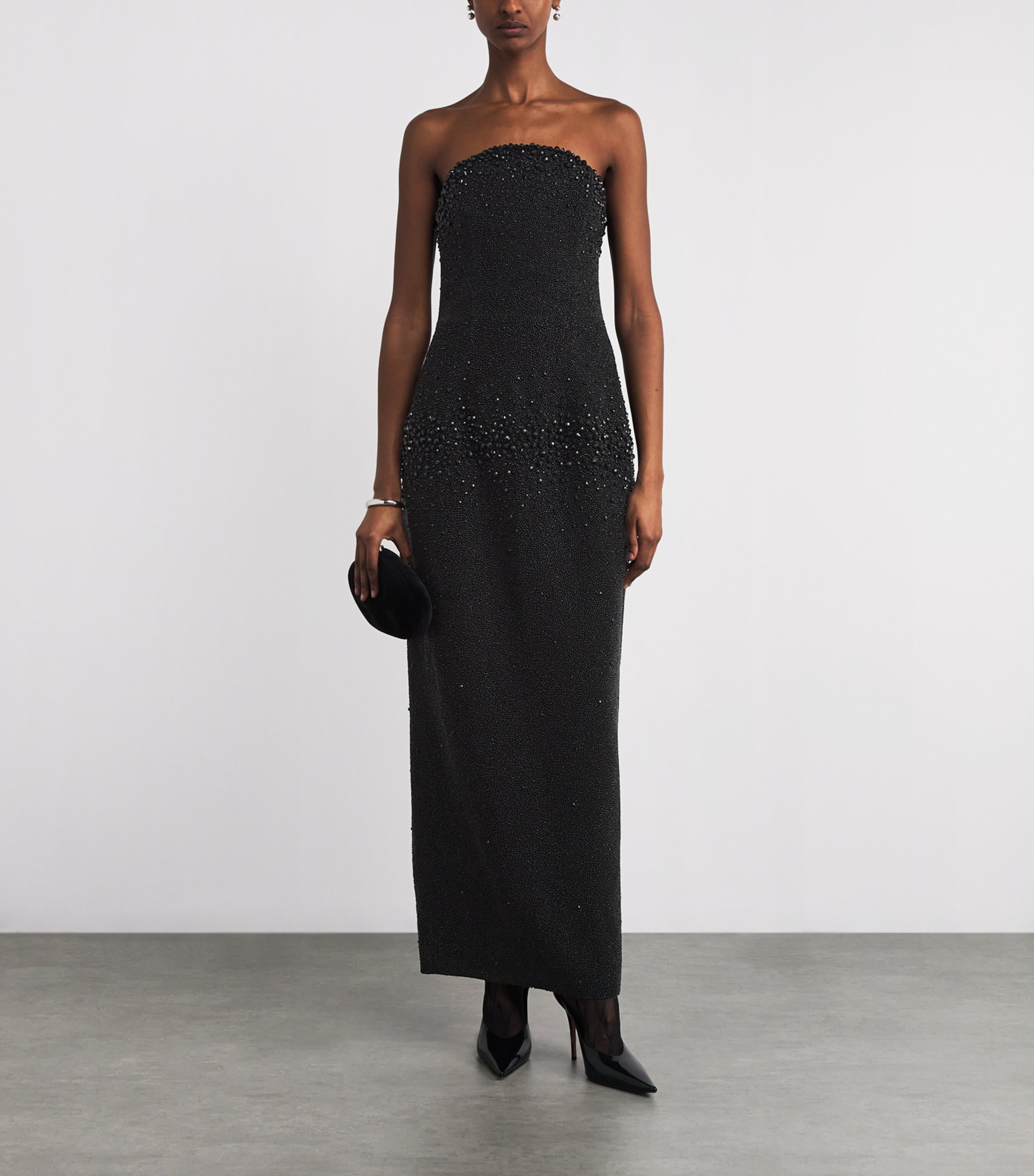 Embellished Tina Maxi Dress JET Image 2