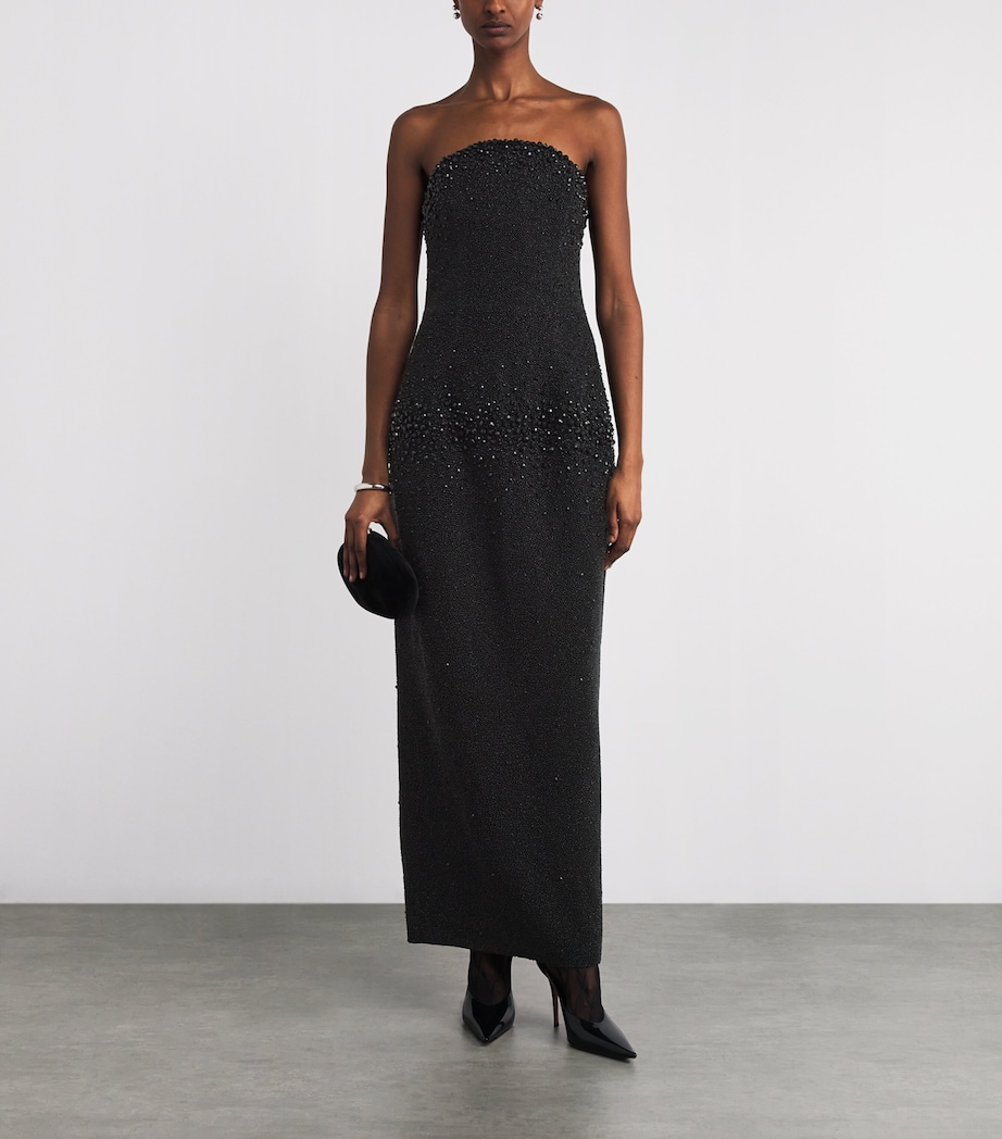 Embellished Tina Maxi Dress JET Image 2