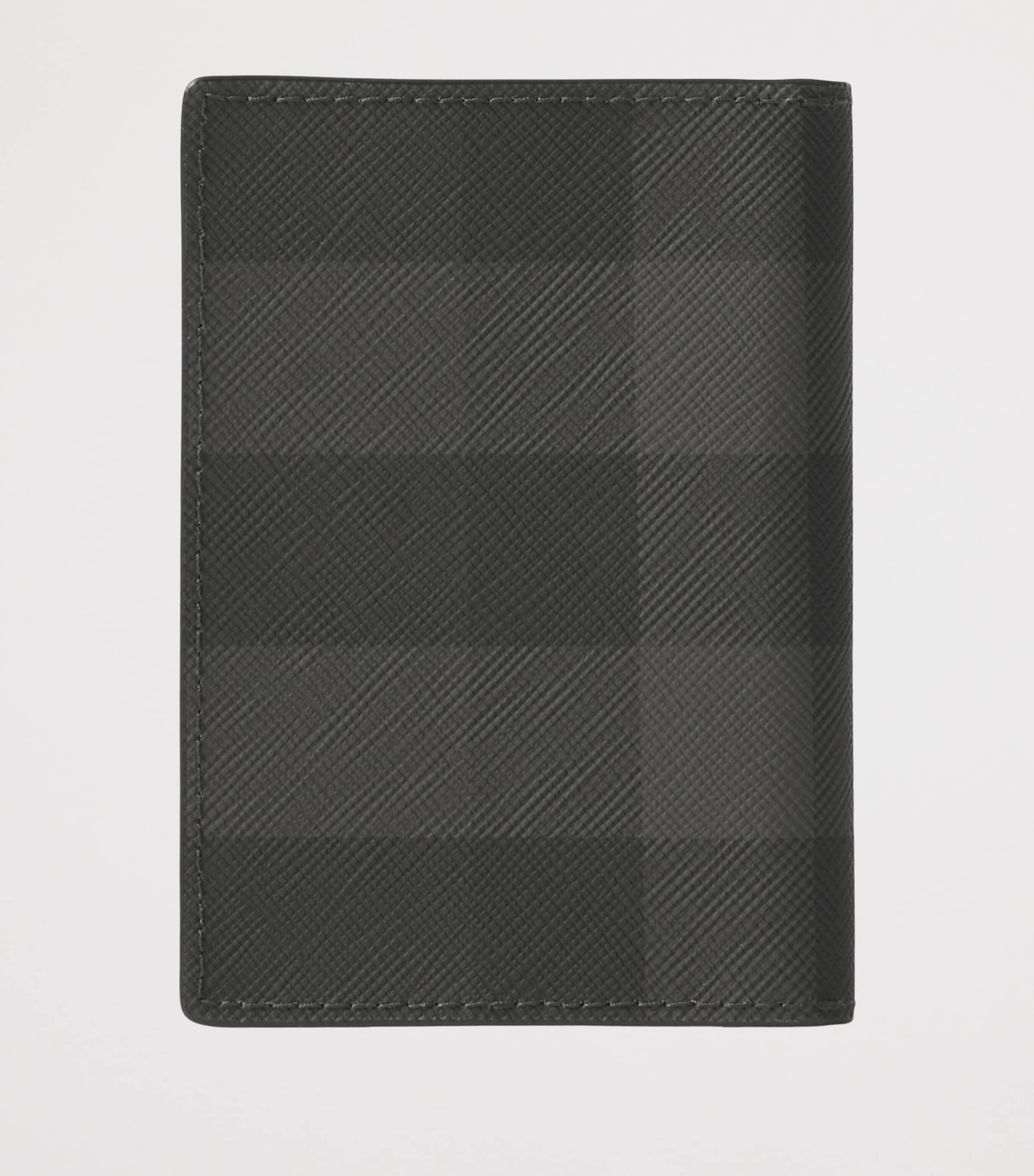 Check Bifold Card Holder CHARCOAL Image 3