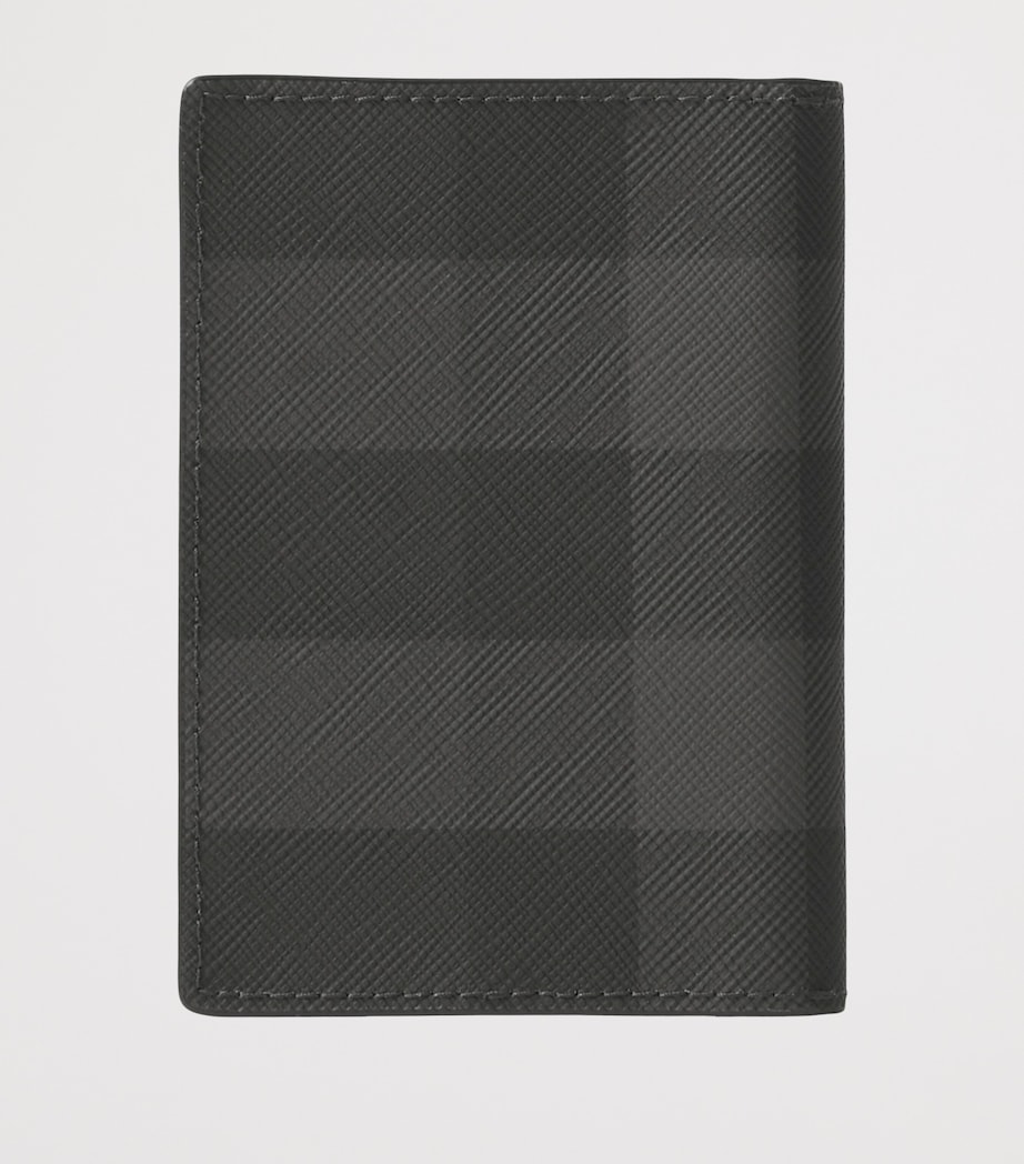 Check Bifold Card Holder CHARCOAL Image 3