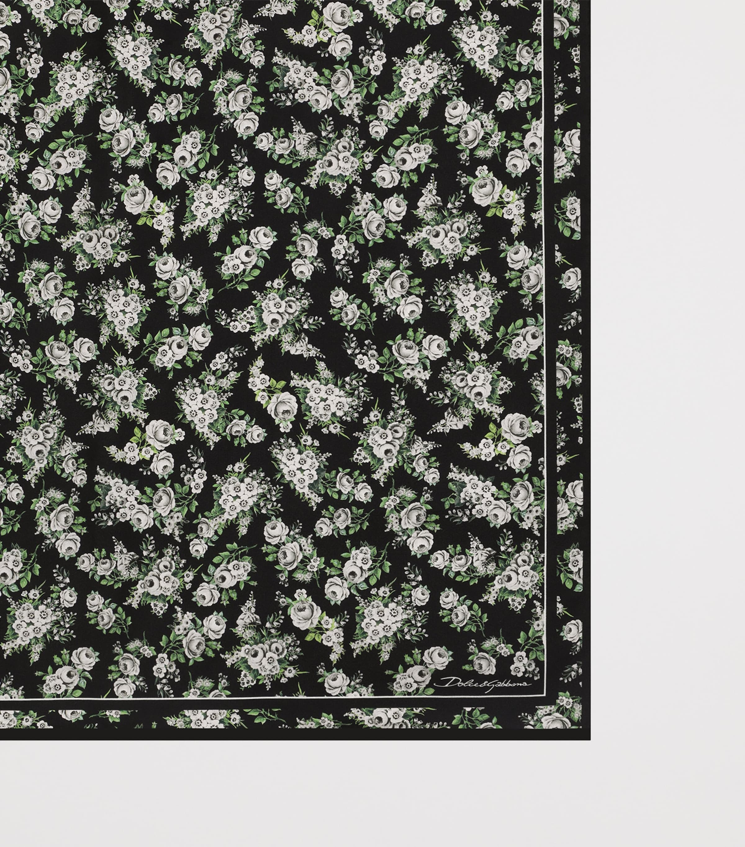 Dolce&Gabbana Silk Floral Square Scarf Bouq Image 2