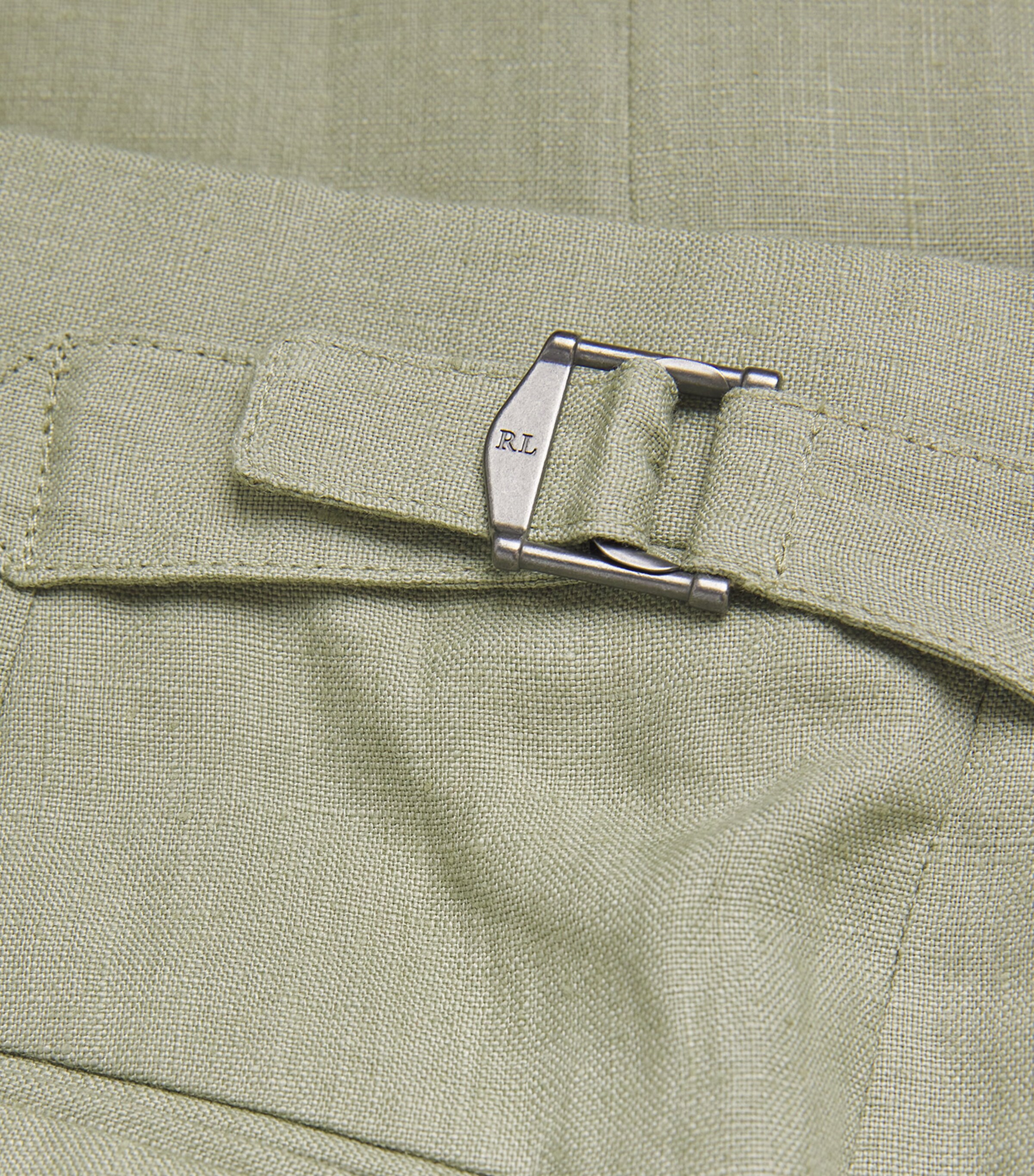 Polo Ralph Lauren Mens Linen Tailored Chinos Green Image 5