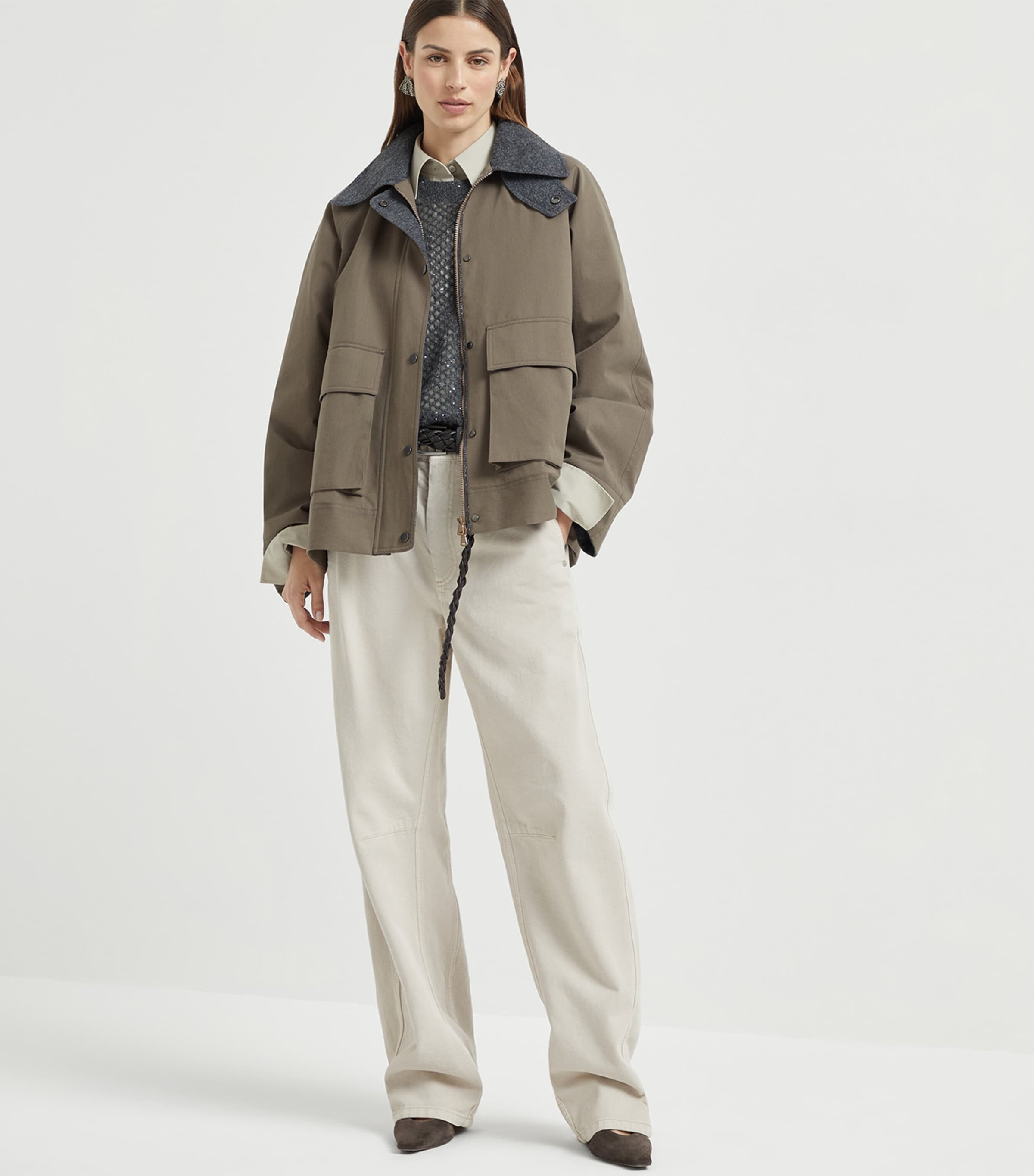 Canvas Padded Jacket C7539 Image 4