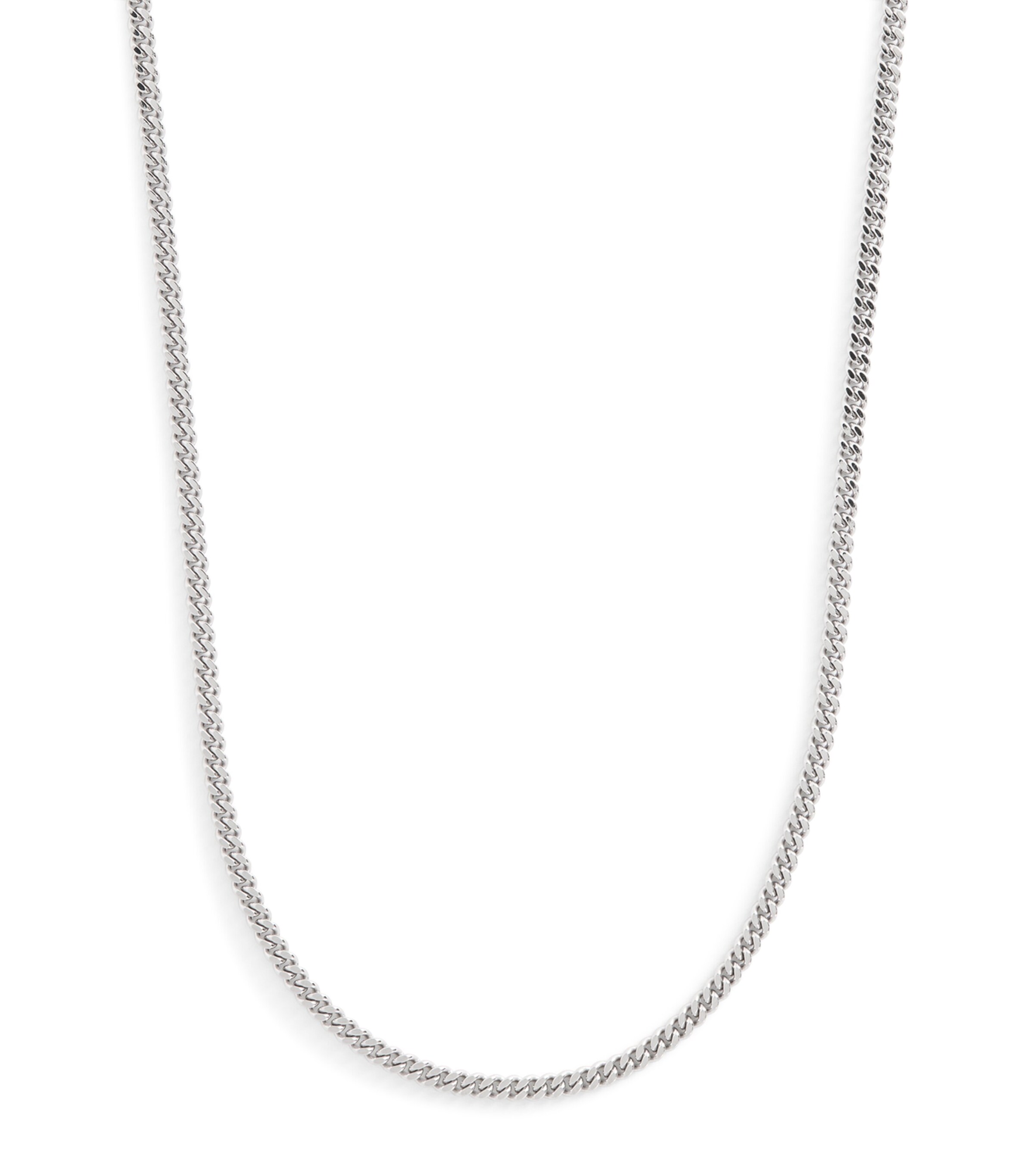 Tom Wood Sterling Silver Curb Chain M Necklace | Harrods UK
