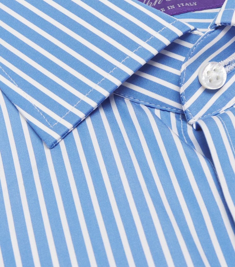 Cotton Stripe Dress Shirt MED BLUE/WHITE Image 5