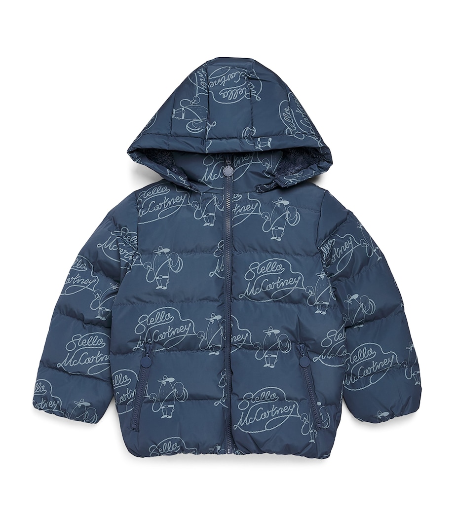 Stella McCartney Kids Lasso Puffer Jacket (3-14 Years) Avio/blu Image 1