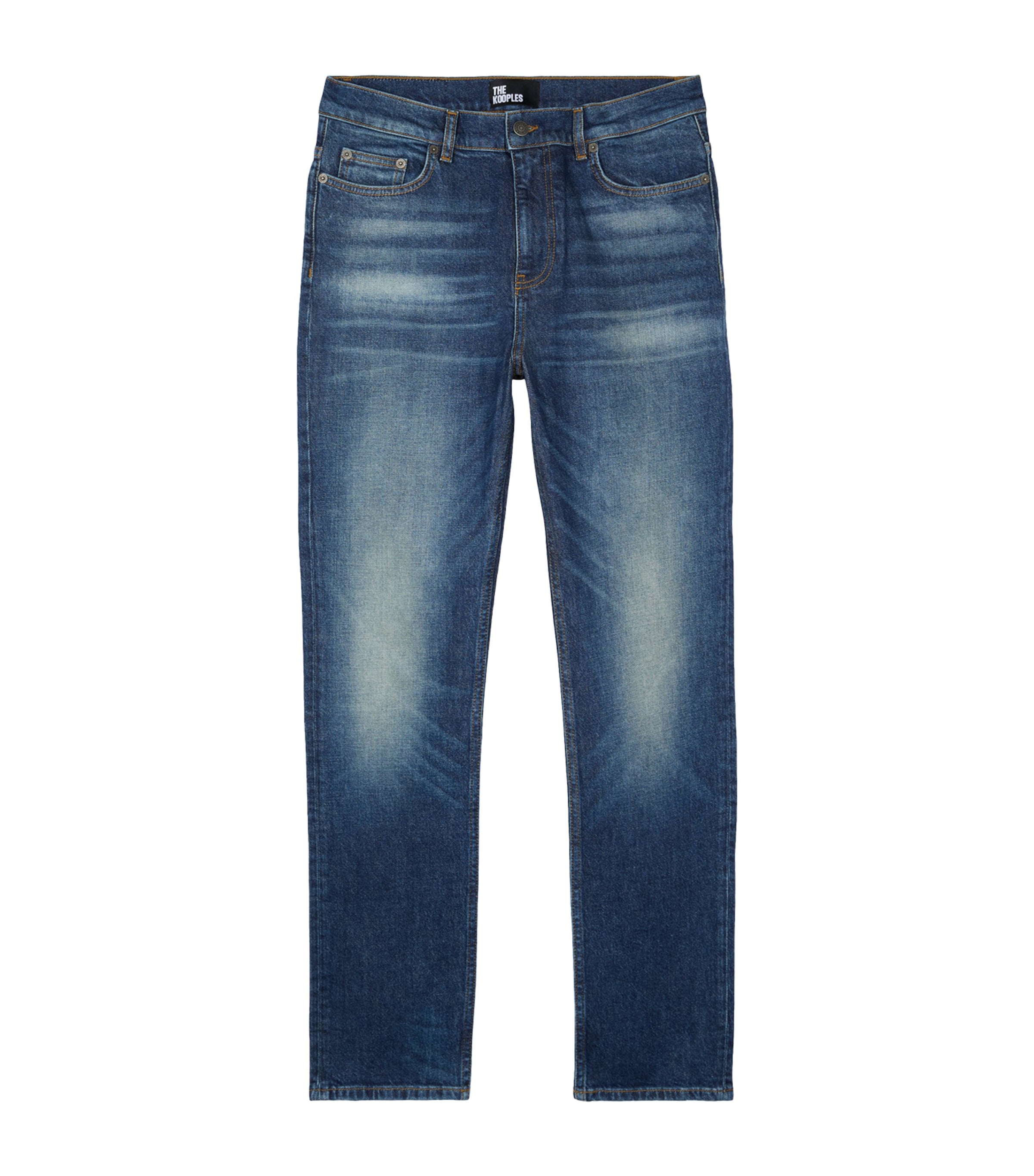 Shop The Kooples Faded Slim Jeans In Blue