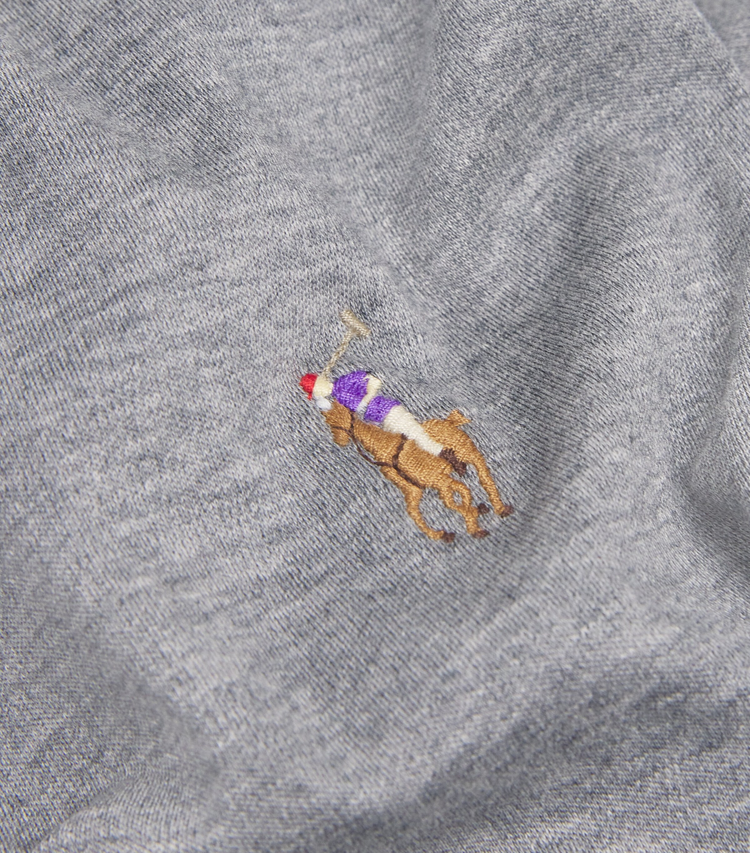 Cotton Custom-Fit Polo Shirt STEEL HEATHER Image 5