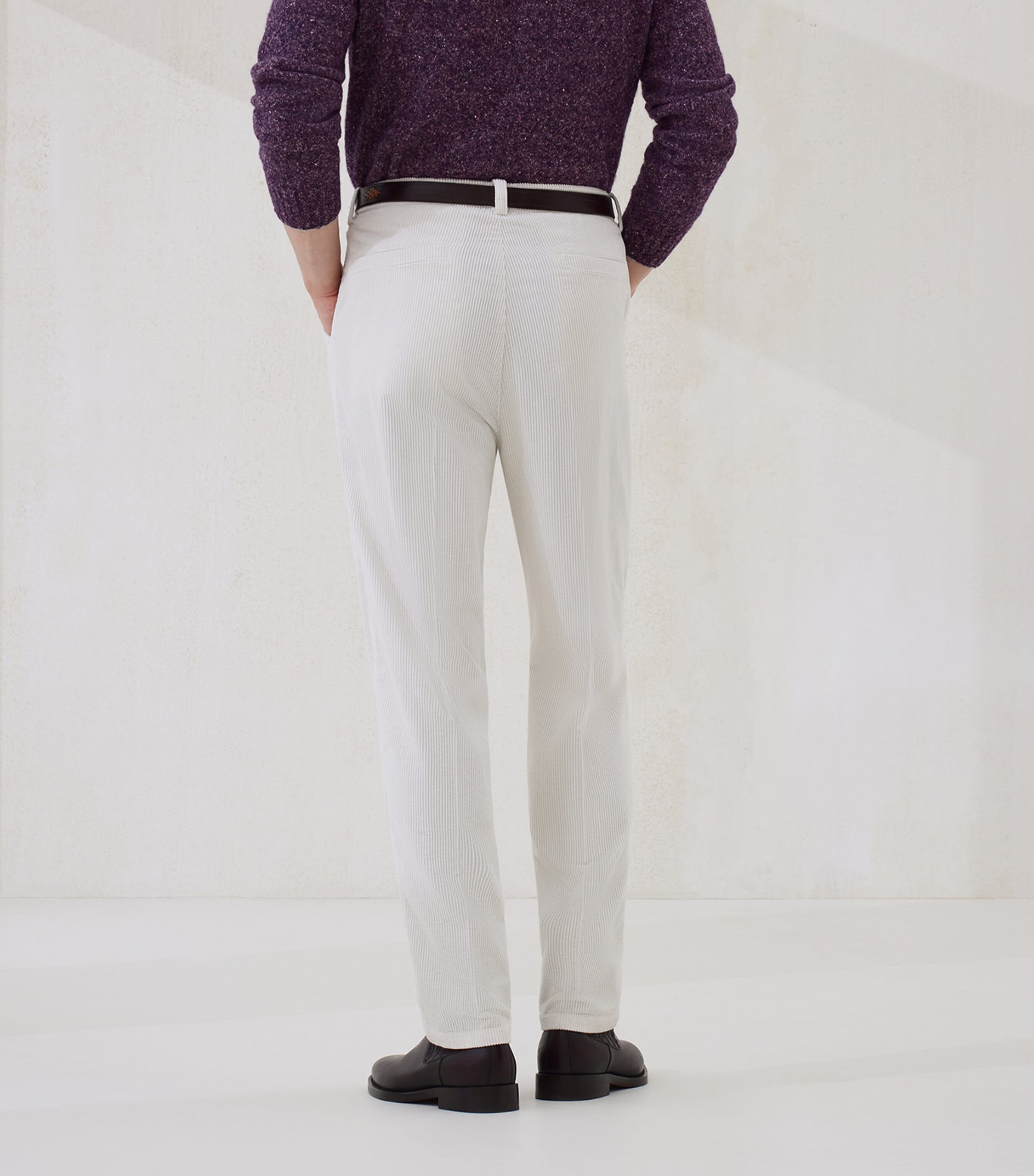 Cotton Corduroy Leisure Fit Trousers C6007 Image 3