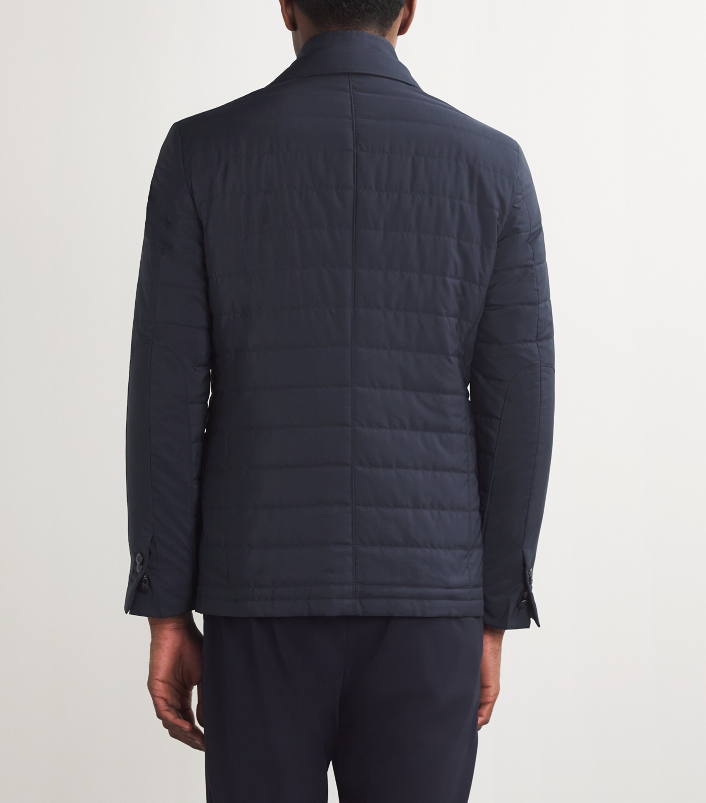 Technical Quilted Blazer 001 NAVY BLUE Image 4