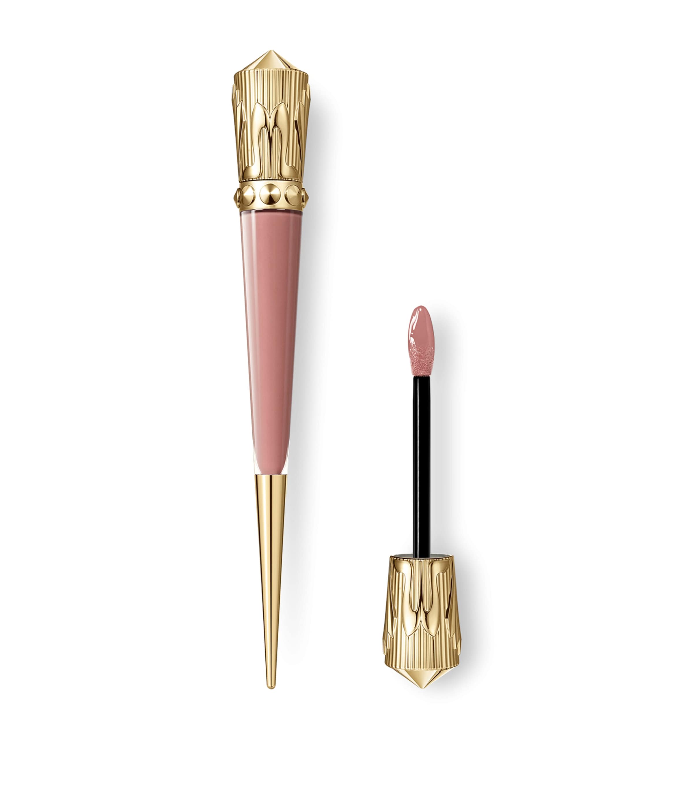Christian Louboutin Rouge Stiletto Glossy Shine Vinyl Lip Gloss In Purple