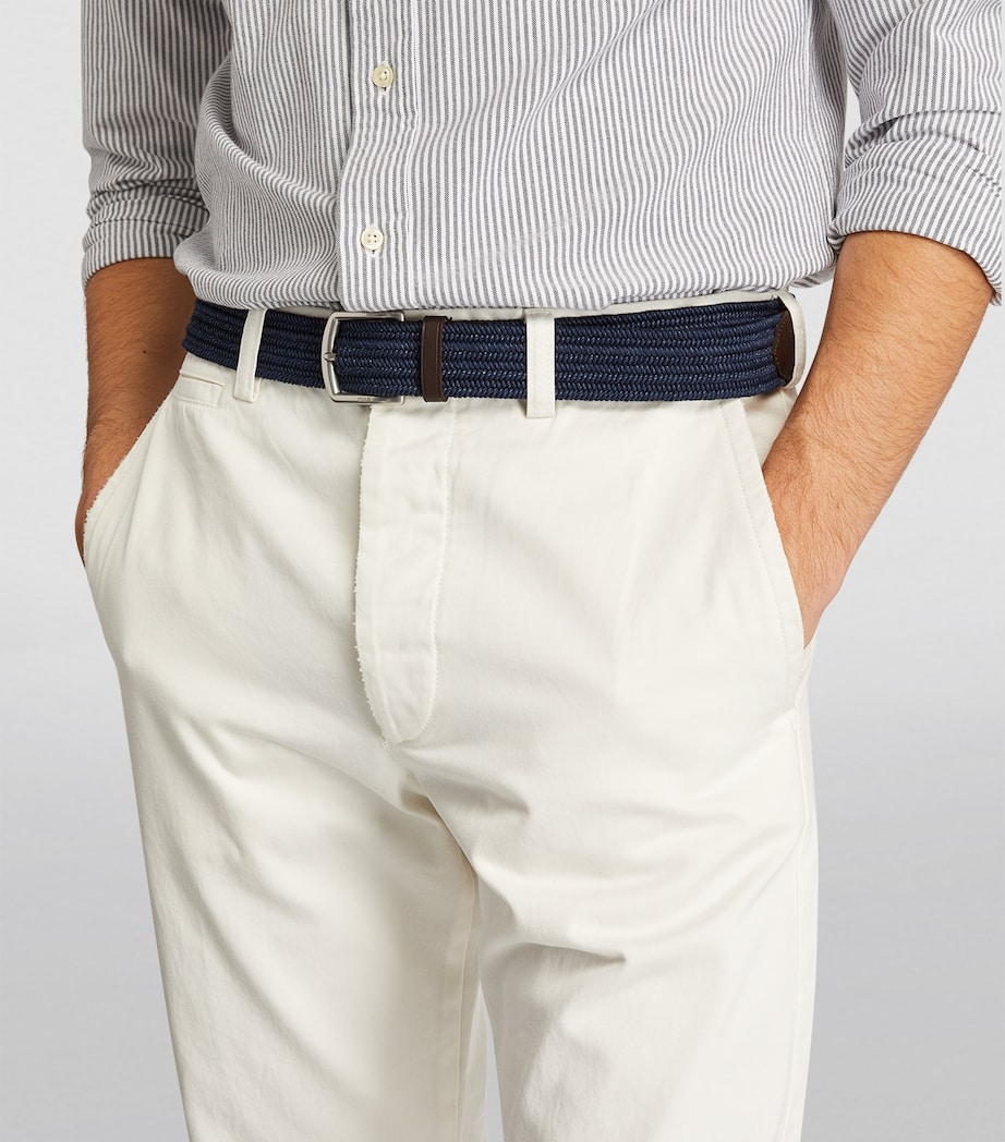 Polo Ralph Lauren Canvas Braided Belt Navy Image 5