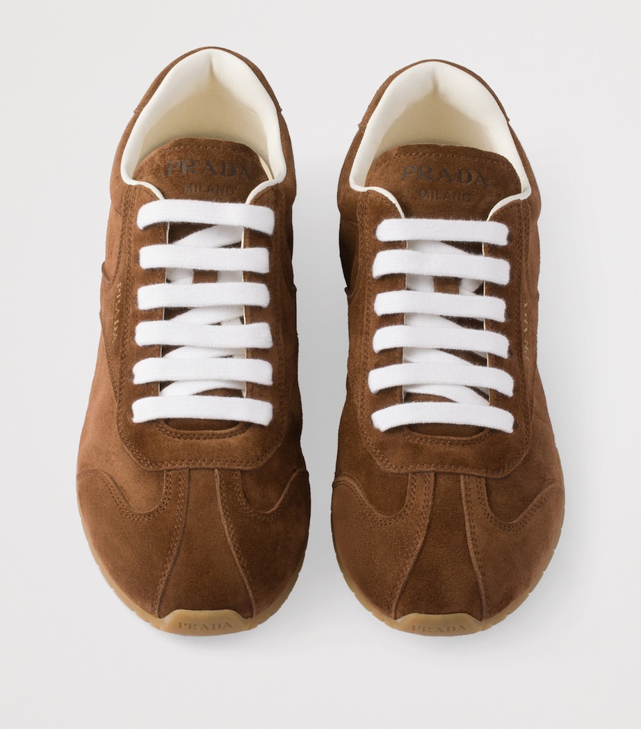 Suede Logo Low-Top Sneakers F0324 Image 3
