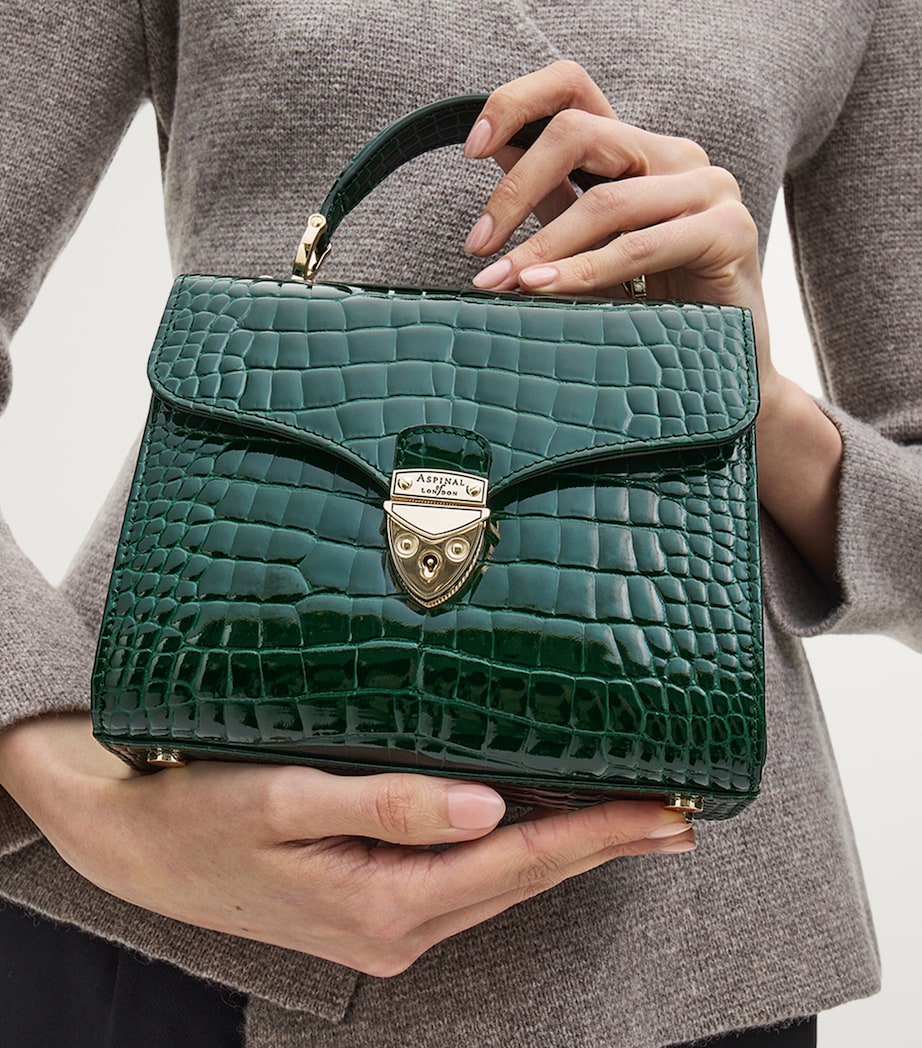 Midi Mayfair Top-Handle Bag GREEN Image 7