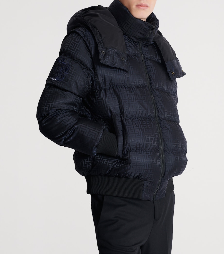 Monogram Hooded Puffer Jacket EAP NOIR/NOIR Image 7