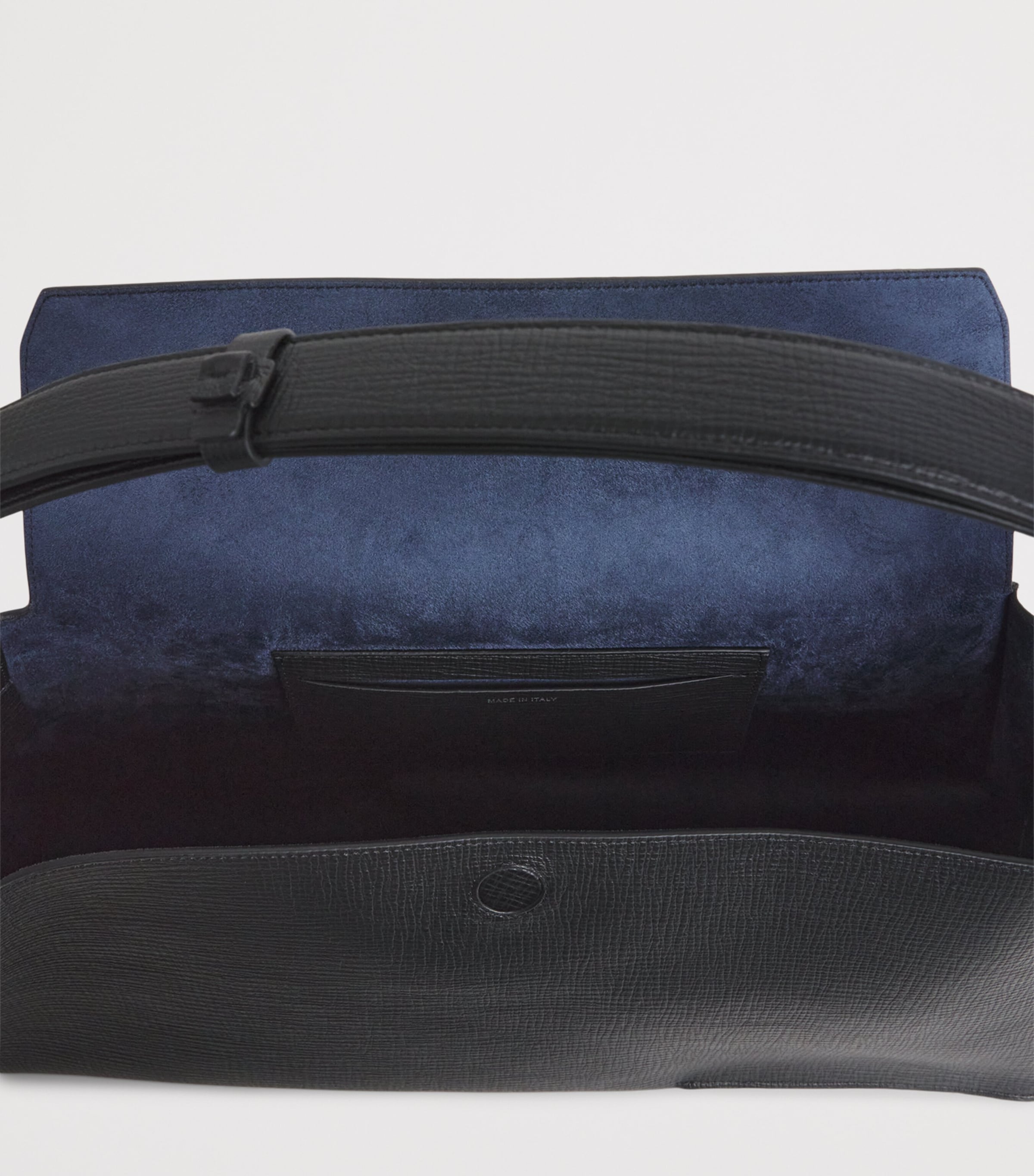 Shiboru Leather Shoulder Bag BLACK Image 4