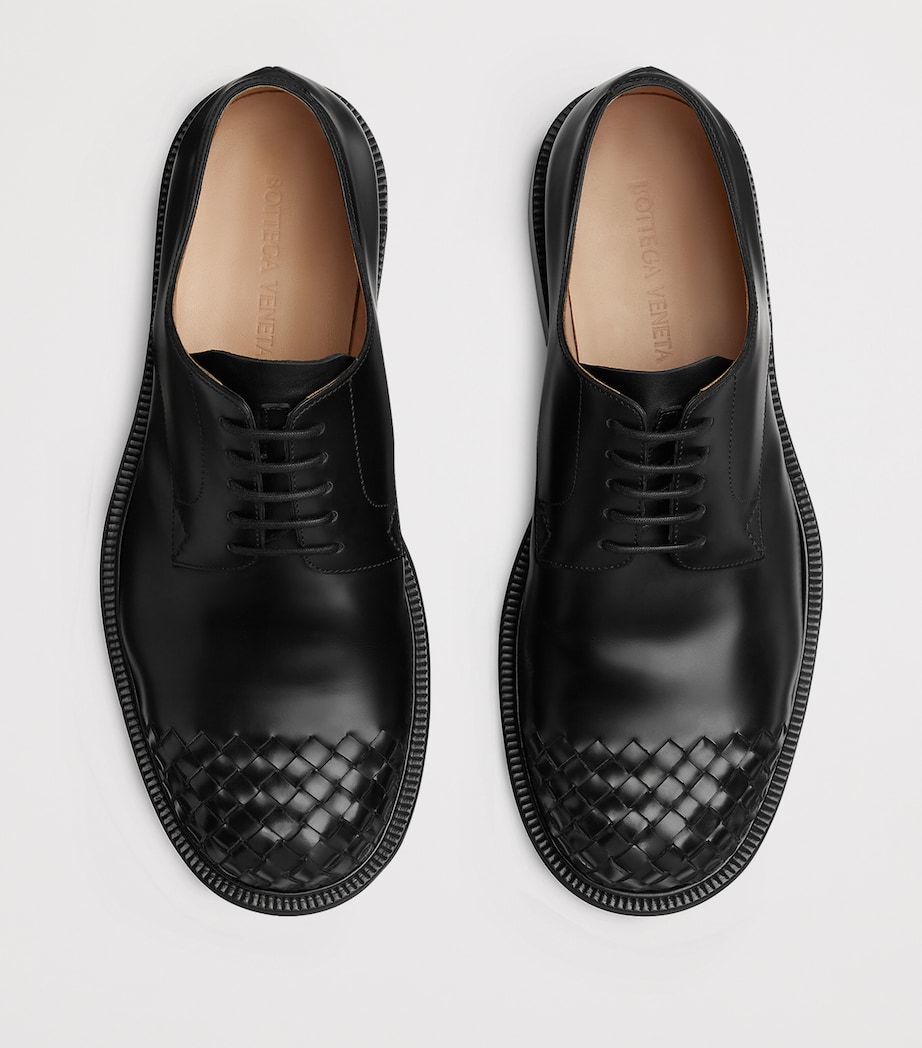 Leather Intrecciato-Toe James Oxford Shoes 1000 Image 5