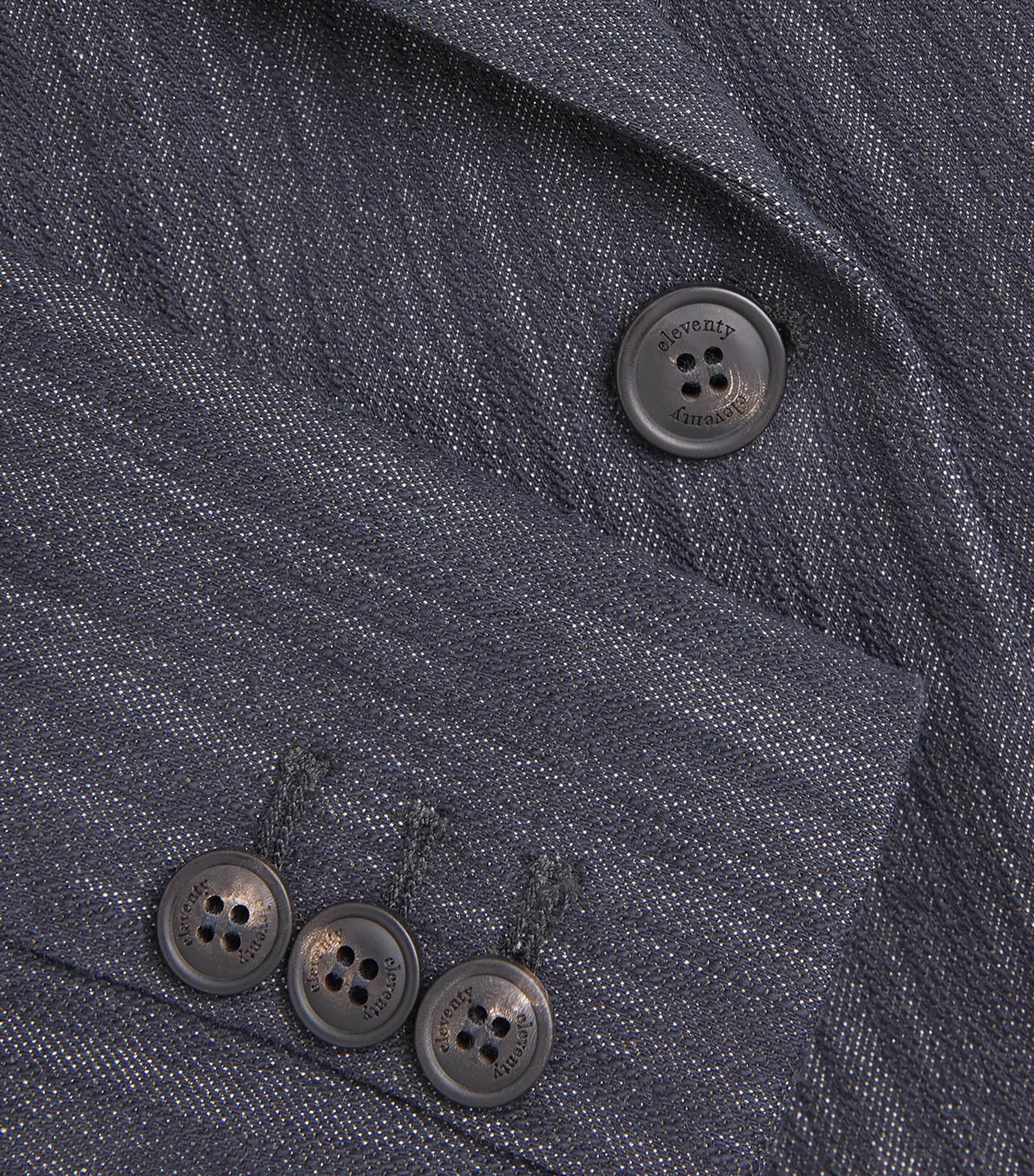 Eleventy Womens Single-Breasted Blazer Blu Image 6