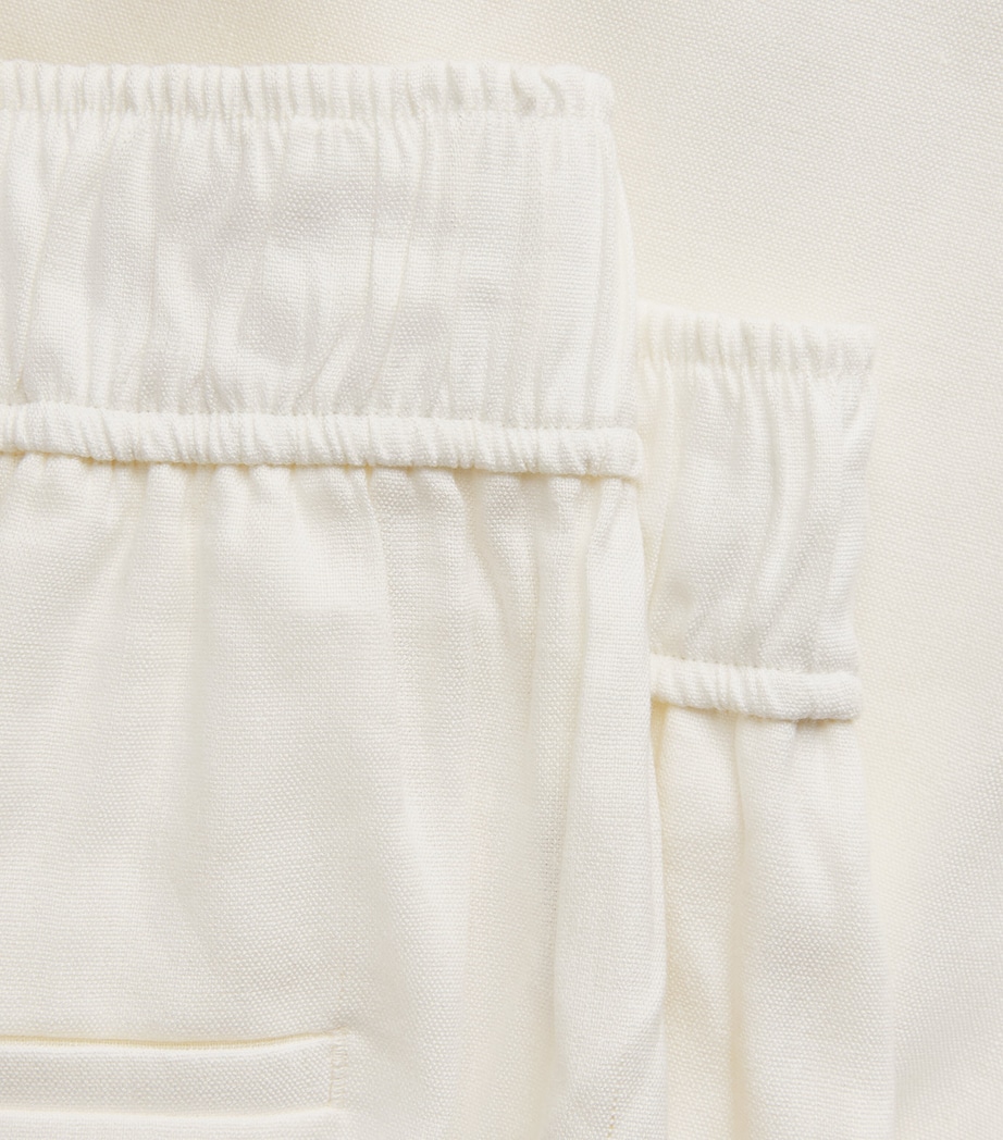 CAMILLA AND MARC Womens Linen-Blend Chara Wide-Leg Trousers Cream Mcrm Image 6