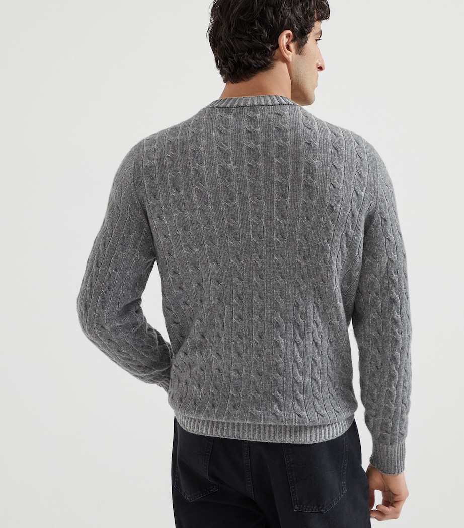 Cashmere Cable-Knit Sweater CQ543 Image 3