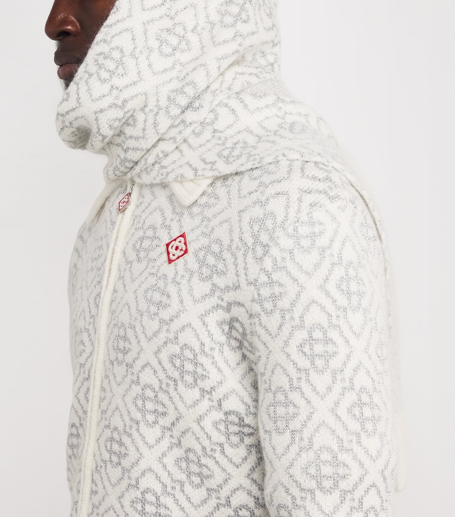 Monogram Scarf WHITE Image 2