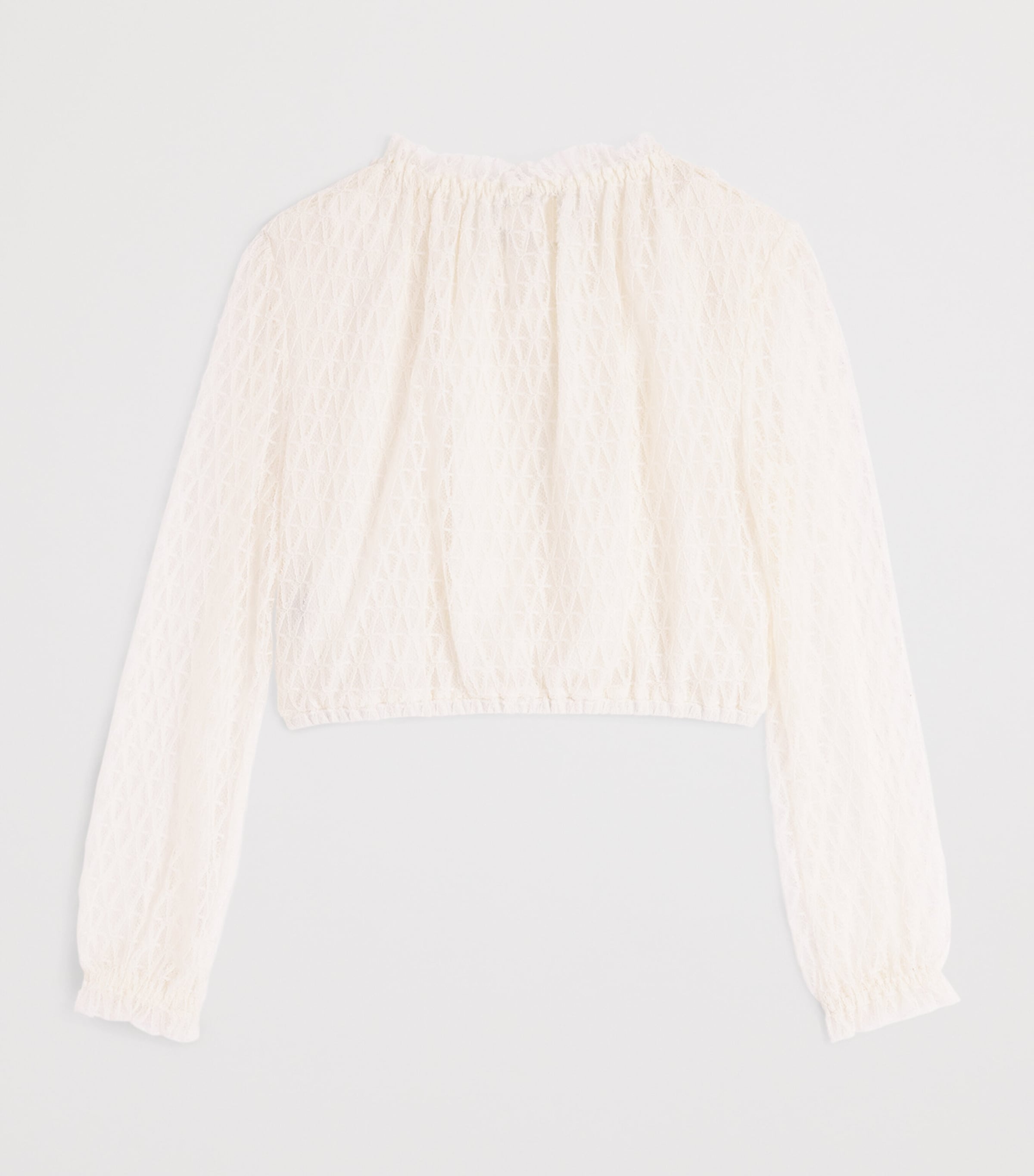 Versace Kids Lace Blouse (6-14 Years) Ivory Image 2