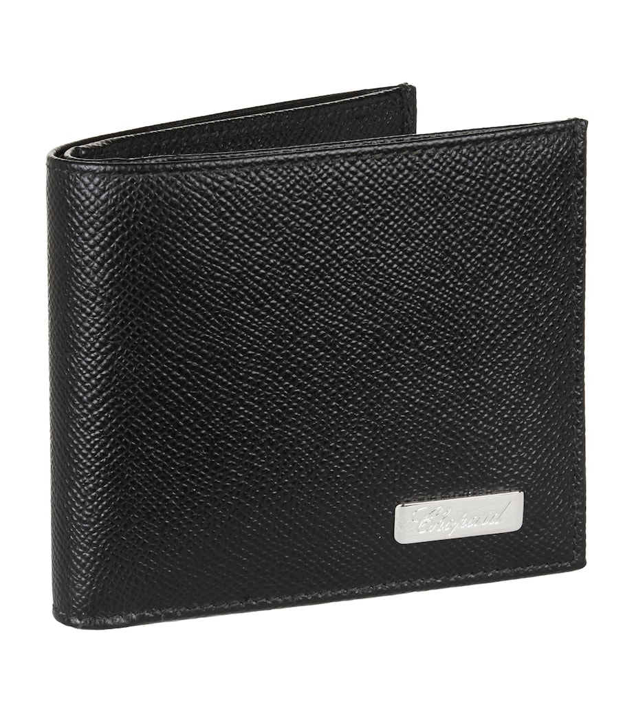 Small Leather Il Classico Bifold Wallet BLACK Image 1
