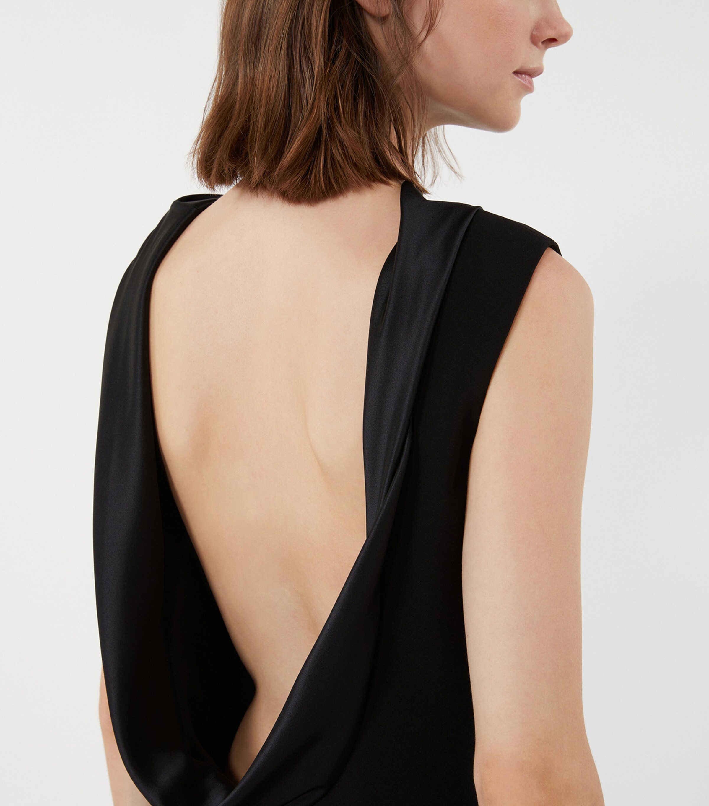 Max Mara Womens Crepe Maxi Dress Black Image 5