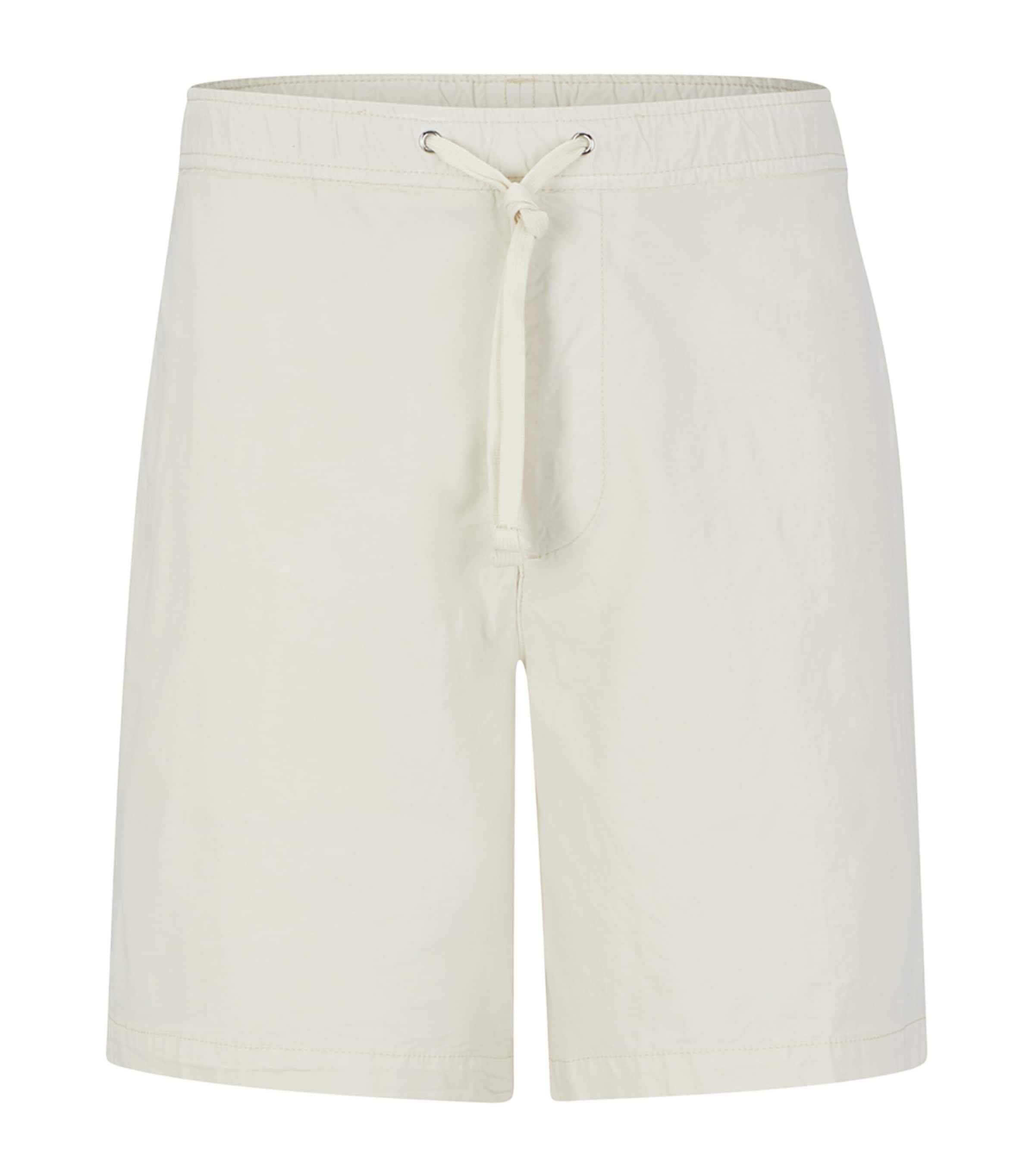 Hugo Boss Stretch-cotton Shorts In White