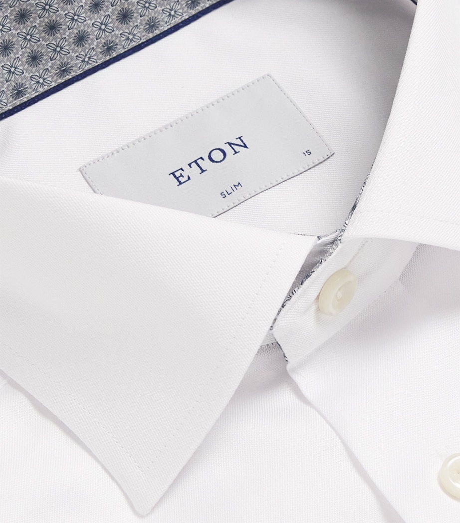 Organic Cotton Twill Dress Shirt WHITE Image 5