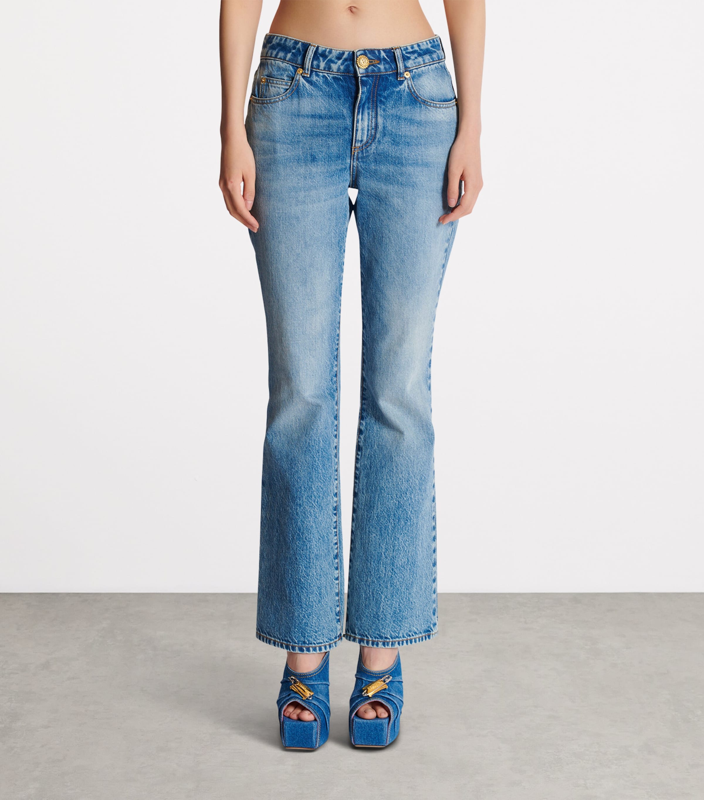 Flared Jeans 6FF BLEU JEAN Image 3