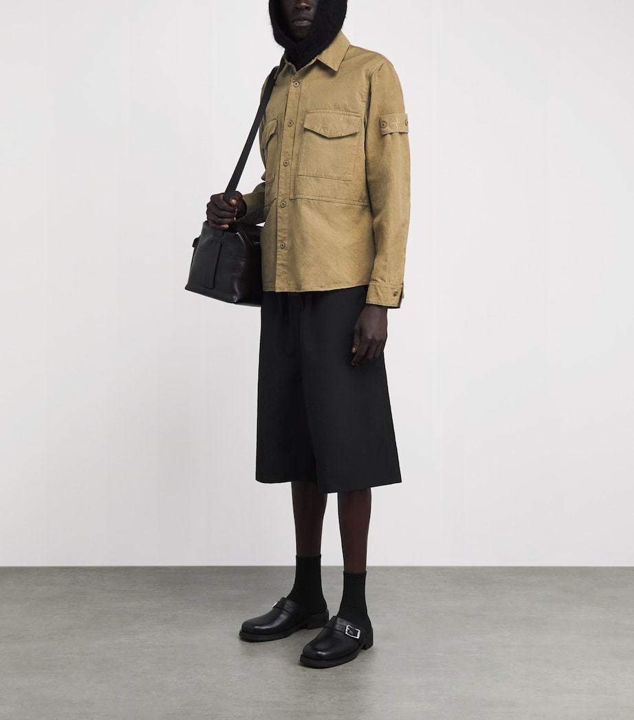 Stone Island Mens Canvas Ghost Overshirt Image 2