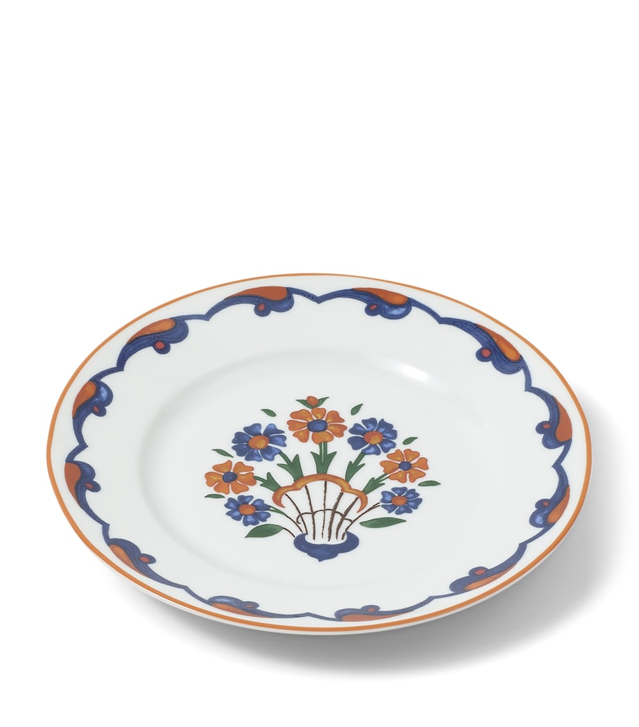 x Ginori 1735 Porcelain Anatolia Dessert Plate (21cm) WHITE Image 2