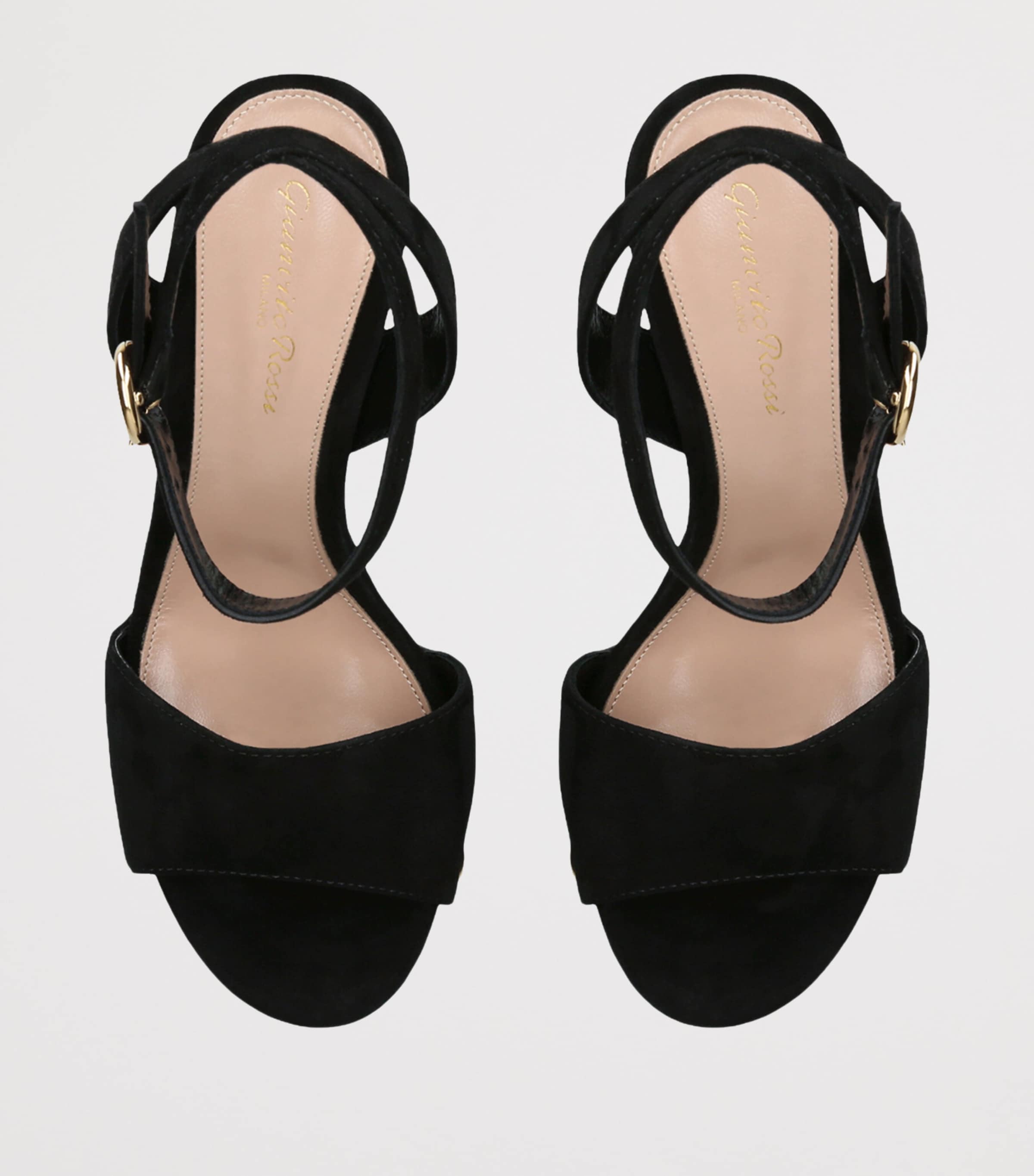 Gianvito Rossi Suede Ardéa Platform Sandals 70 Black Image 3