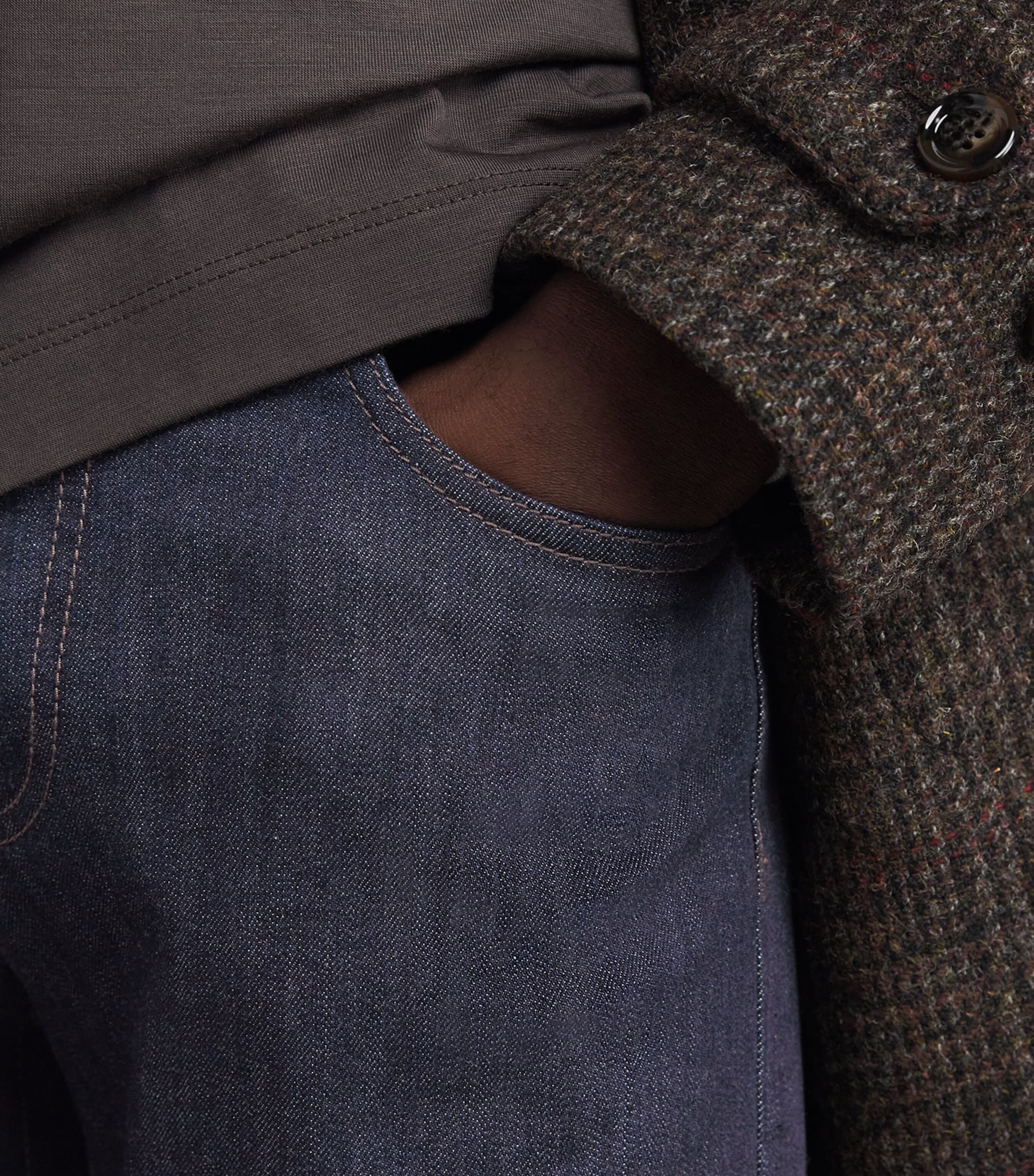 Slim Jeans 300 DARK BLUE Image 6