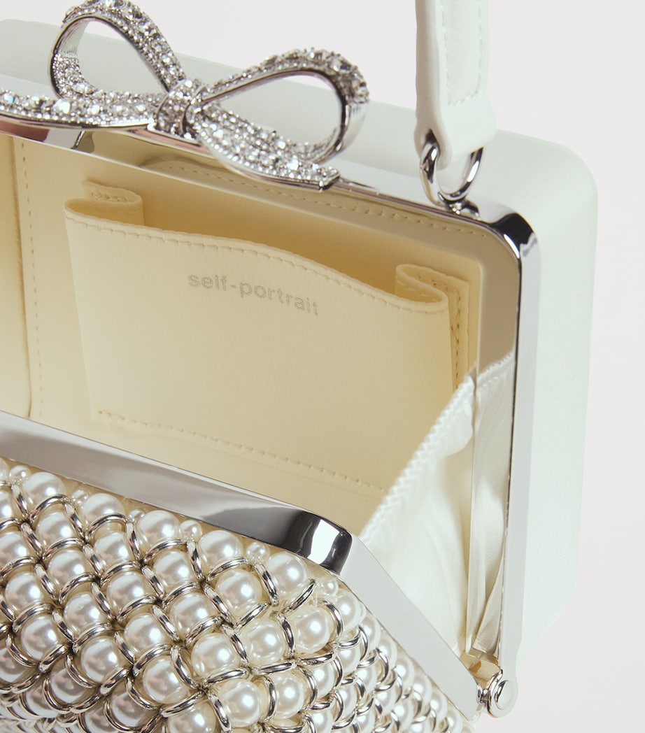 Pearl-Embellished Mini Bag CREAM Image 4