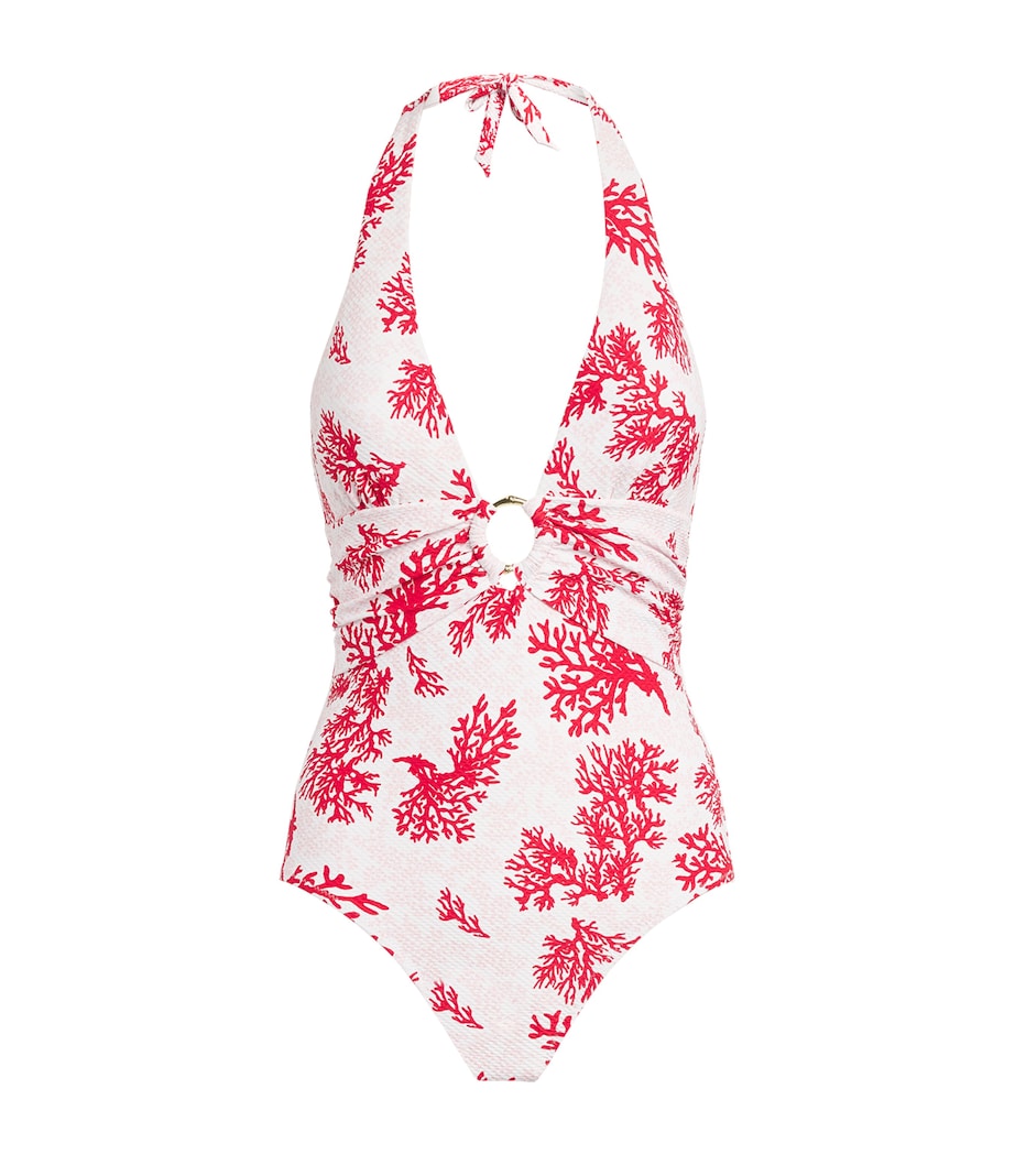 Heidi Klein Womens Halterneck Scala Swimsuit Prt Prt Image 1