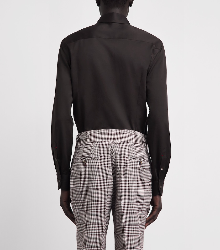 Isaia Mens Cotton Jersey Shirt Image 5
