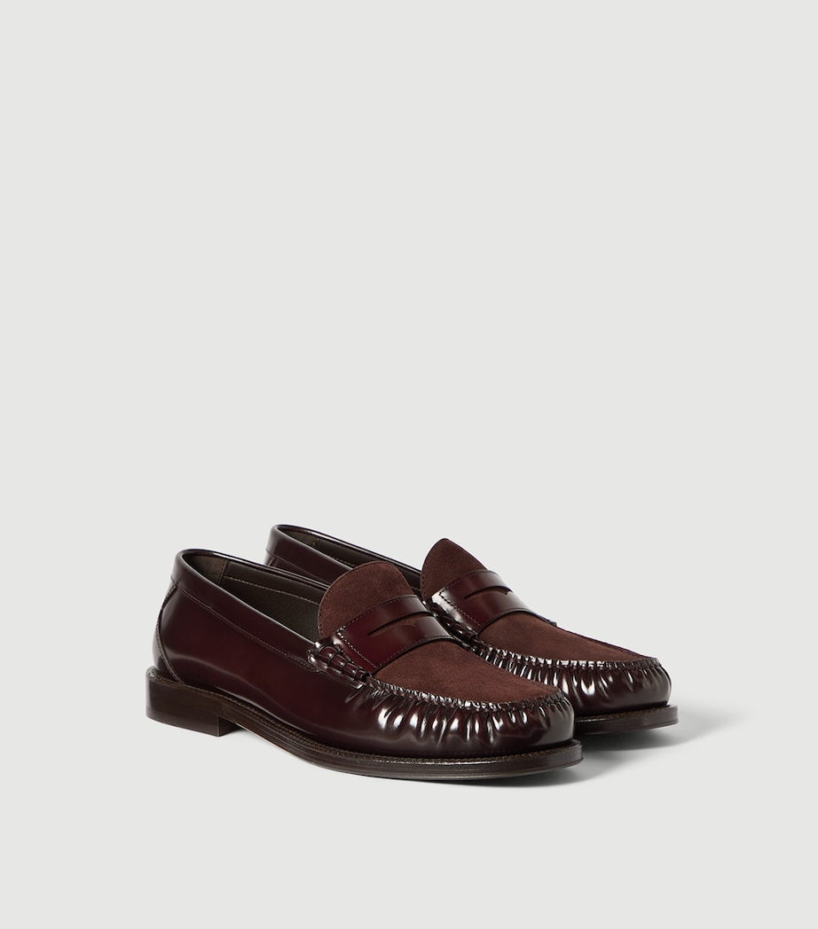 Brunello Cucinelli Patent Leather Penny Loafers Image 2