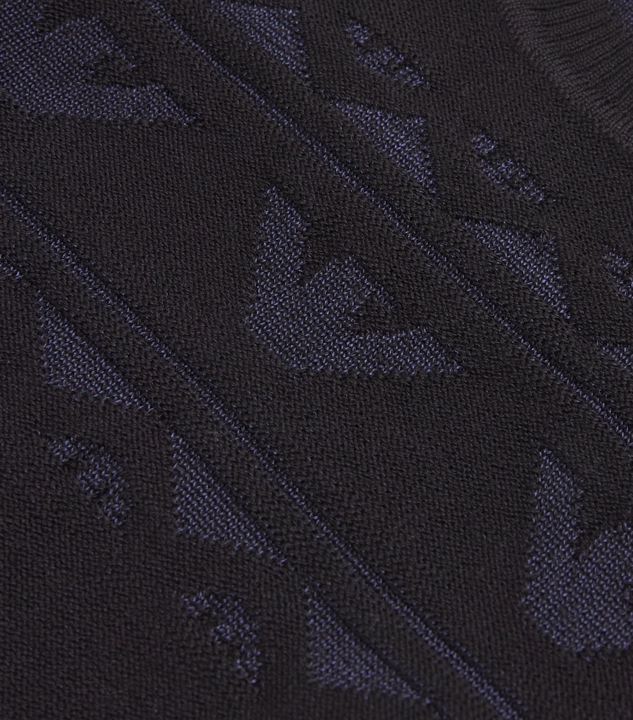 Eagle-Jacquard Sweater (6-36 Months) ICONICO 0920 BLU NAV Image 3