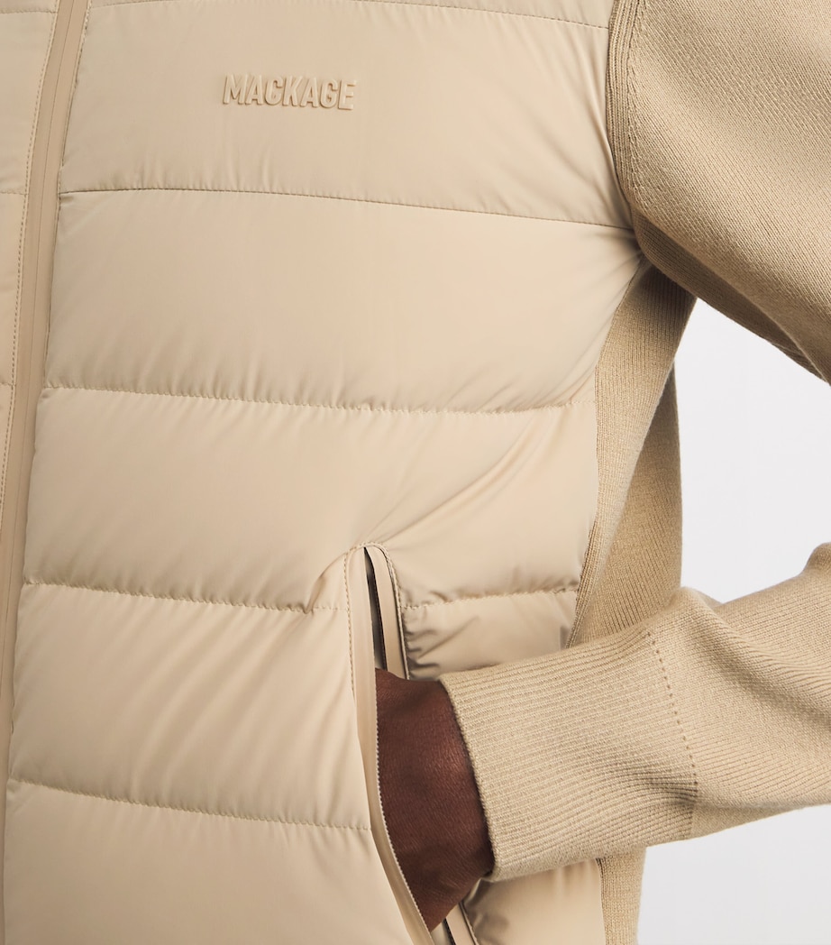 Haney-City Hybrid Down Jacket LIGHT CAMEL Image 6