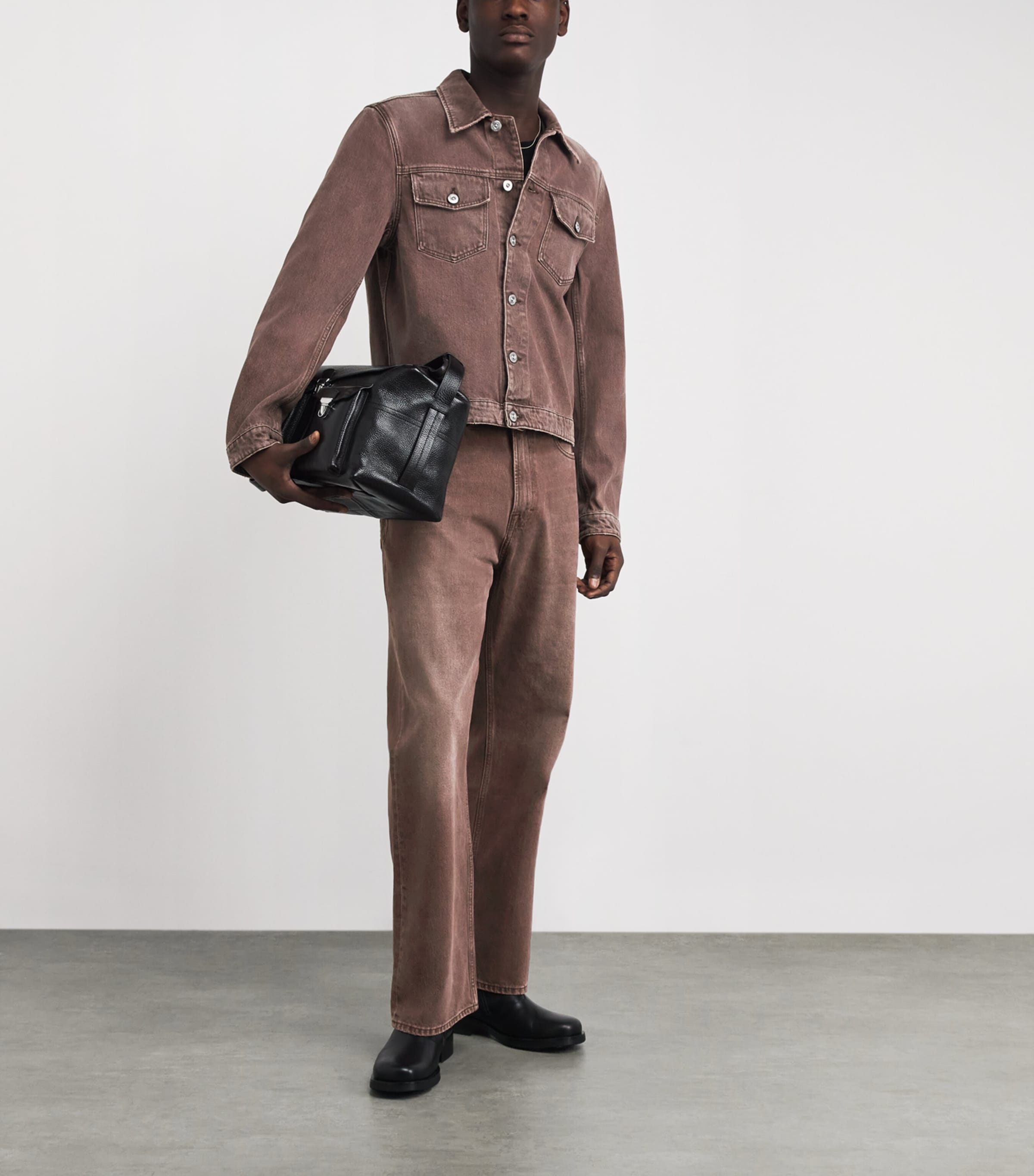 Origin Denim Jacket OVERDYED CHOCO MELON Image 2