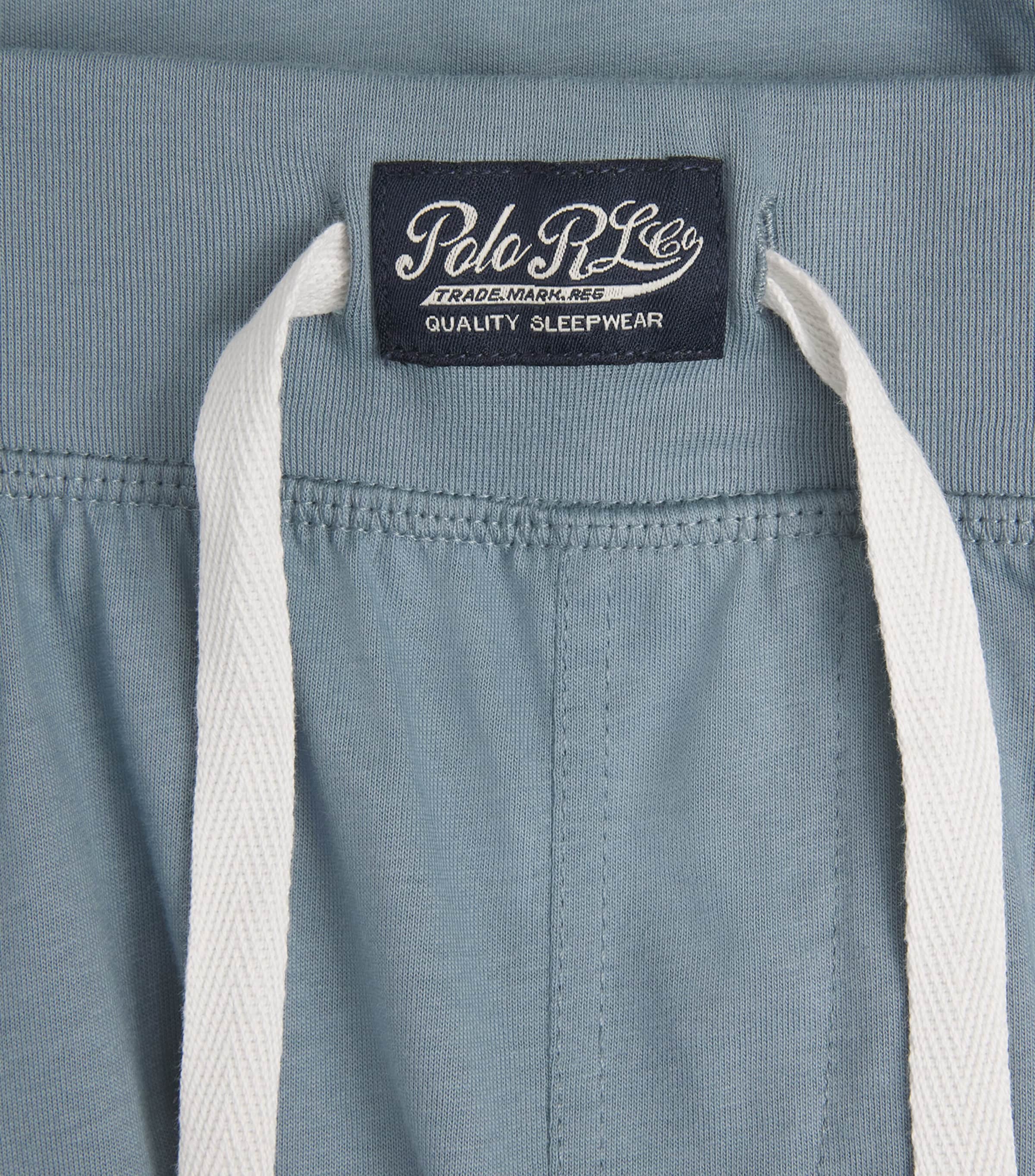 Polo Ralph Lauren Mens Cotton Jersey Pyjama Shorts Cool Grey Blue Image 6