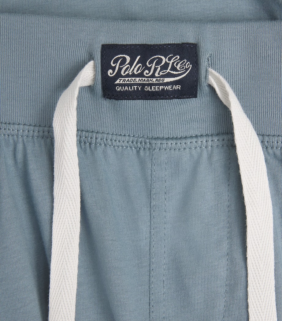Polo Ralph Lauren Mens Cotton Jersey Pyjama Shorts Cool Grey Blue Image 6