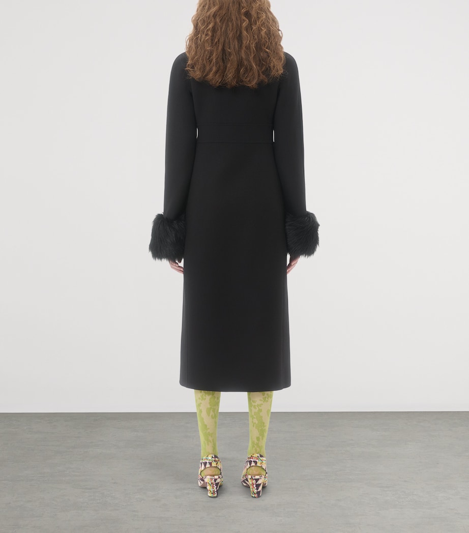 Virgin Wool-Cashmere Belted Coat 0NO Image 4