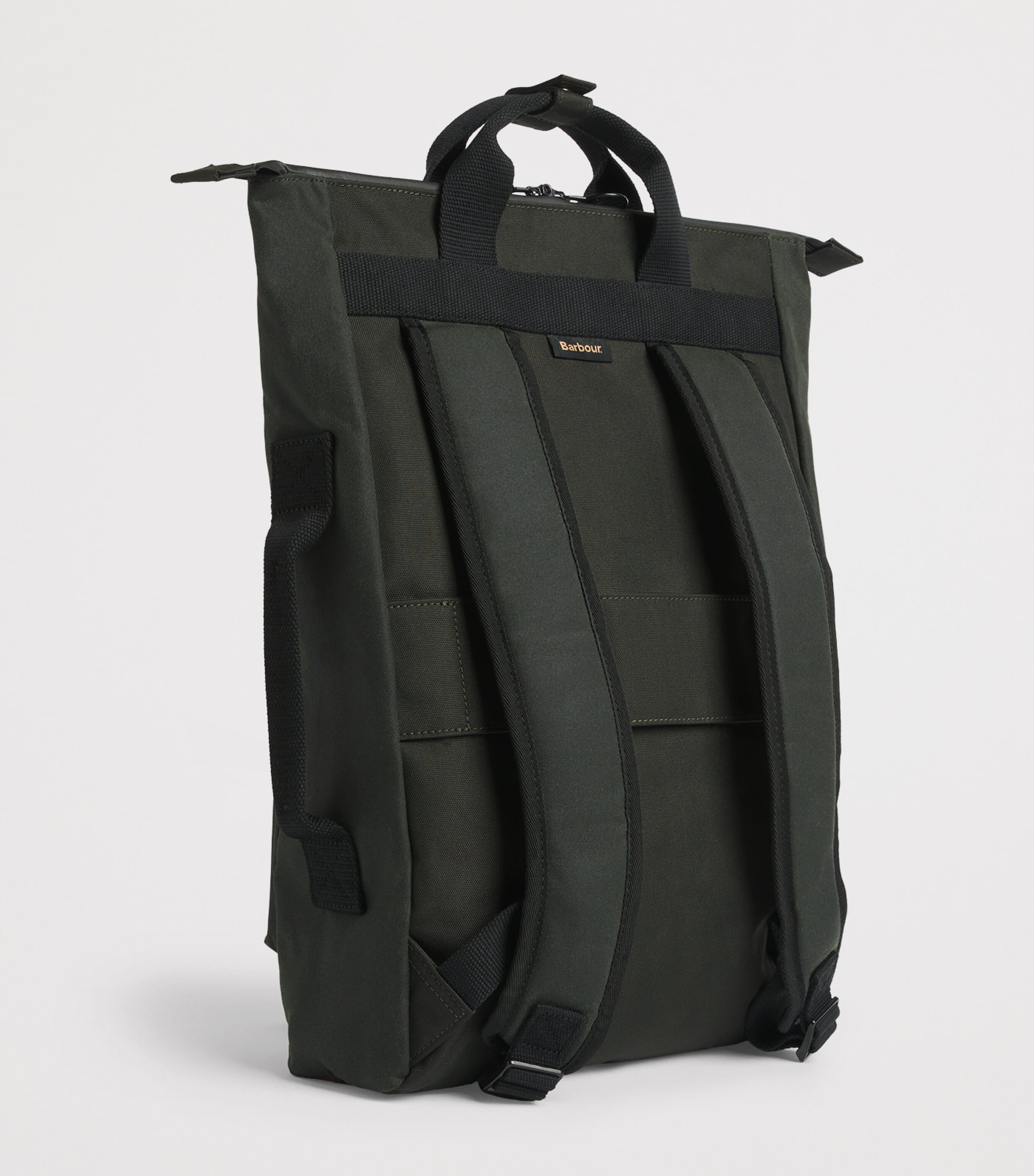 Barbour Waxed Cotton Field Backpack Sage/classic Image 3