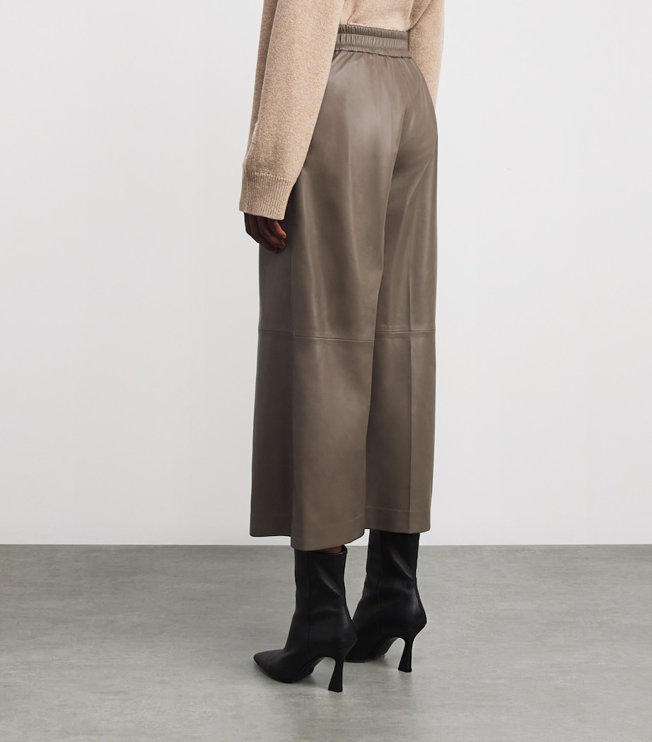 Nappa Leather Thurlow Trousers MUSHROOM Image 4