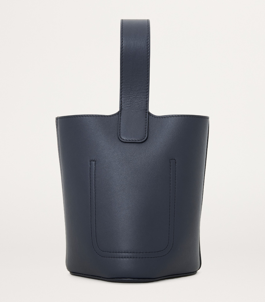 LOEWE x Suna Fujita Leather Clouds Pebble Bucket Bag Dark Ink Image 3